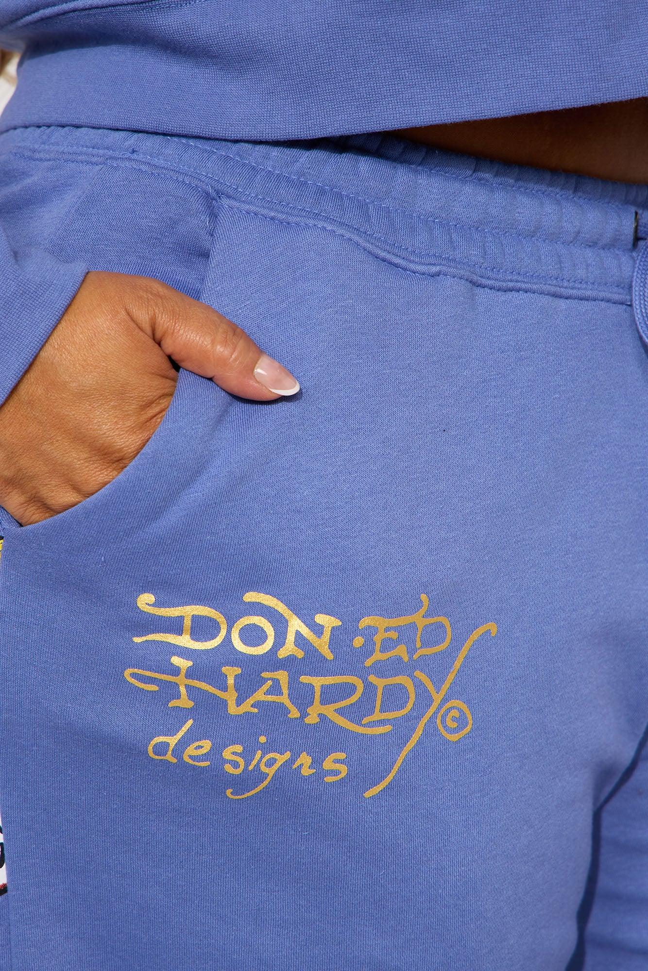 Ed Hardy Love Kills Pant Set - Blue Product Image