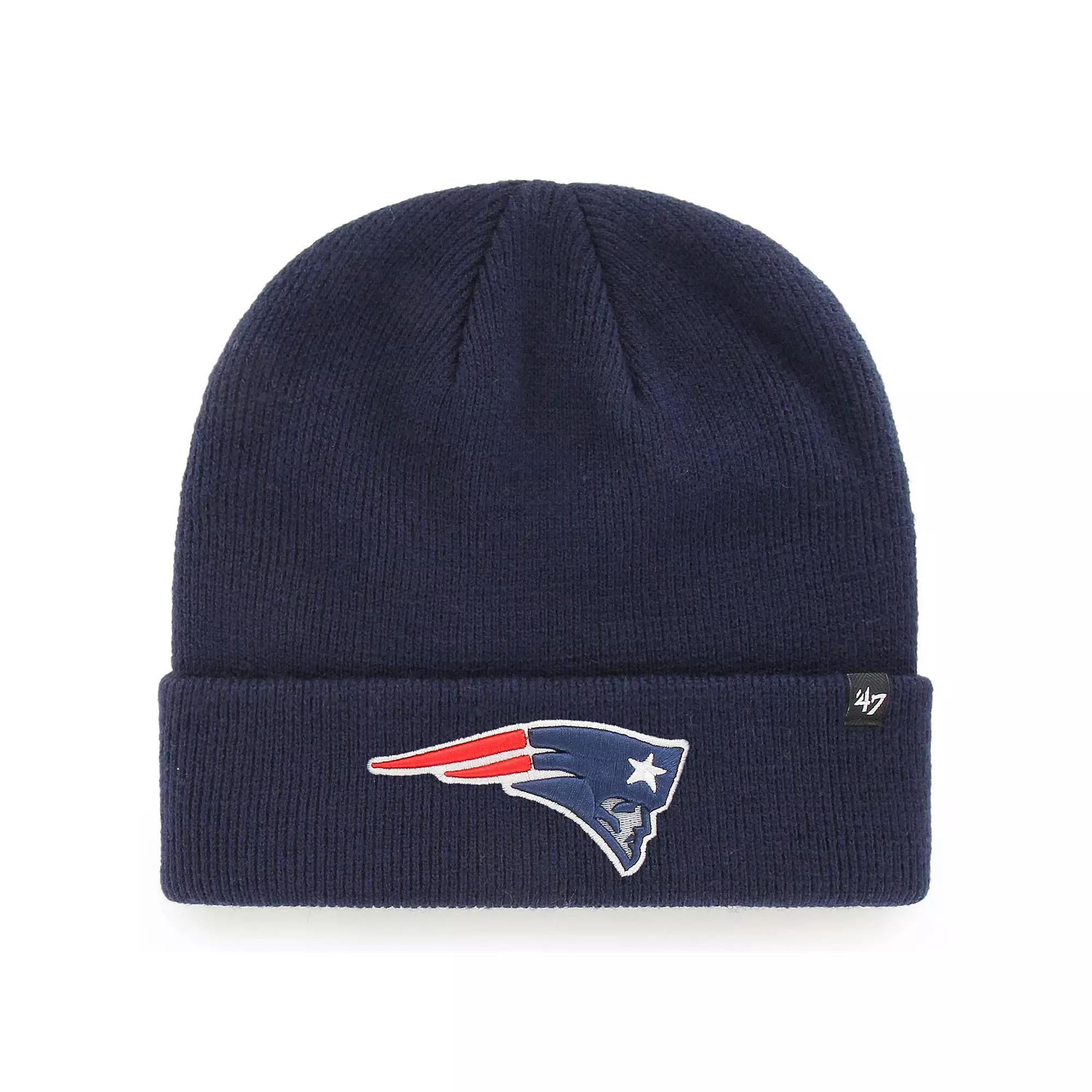 Men's '47 Navy New England Patriots Primary Basic Cuffed Knit Hat, Blue Product Image