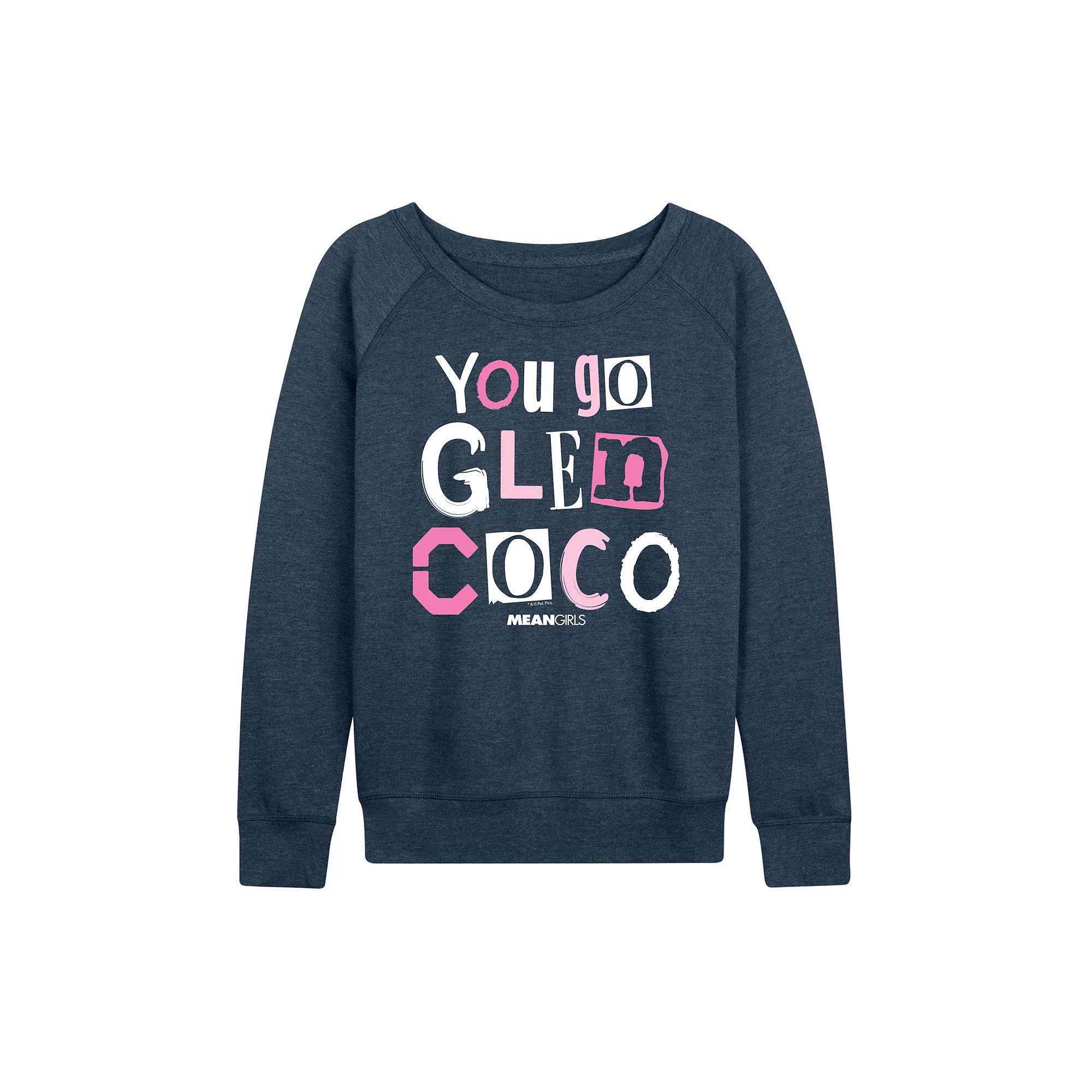 Women's Mean Girls You Go Glen Coco French Terry Long Sleeve Tee,  Product Image
