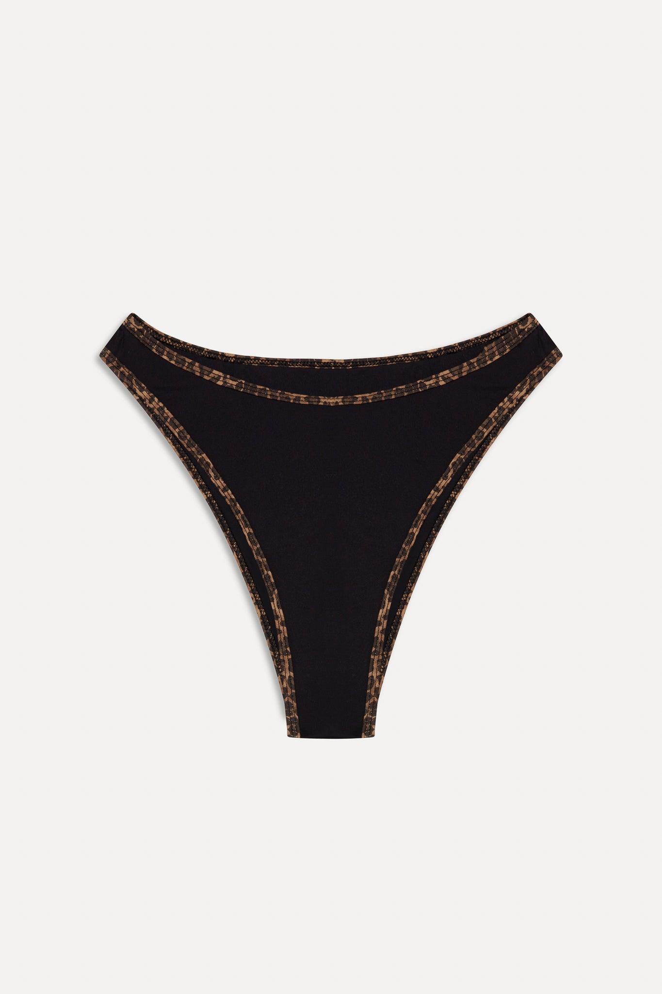 x BELLA HADID Presley High Waisted Bikini Bottom - Lucky Leopard Product Image