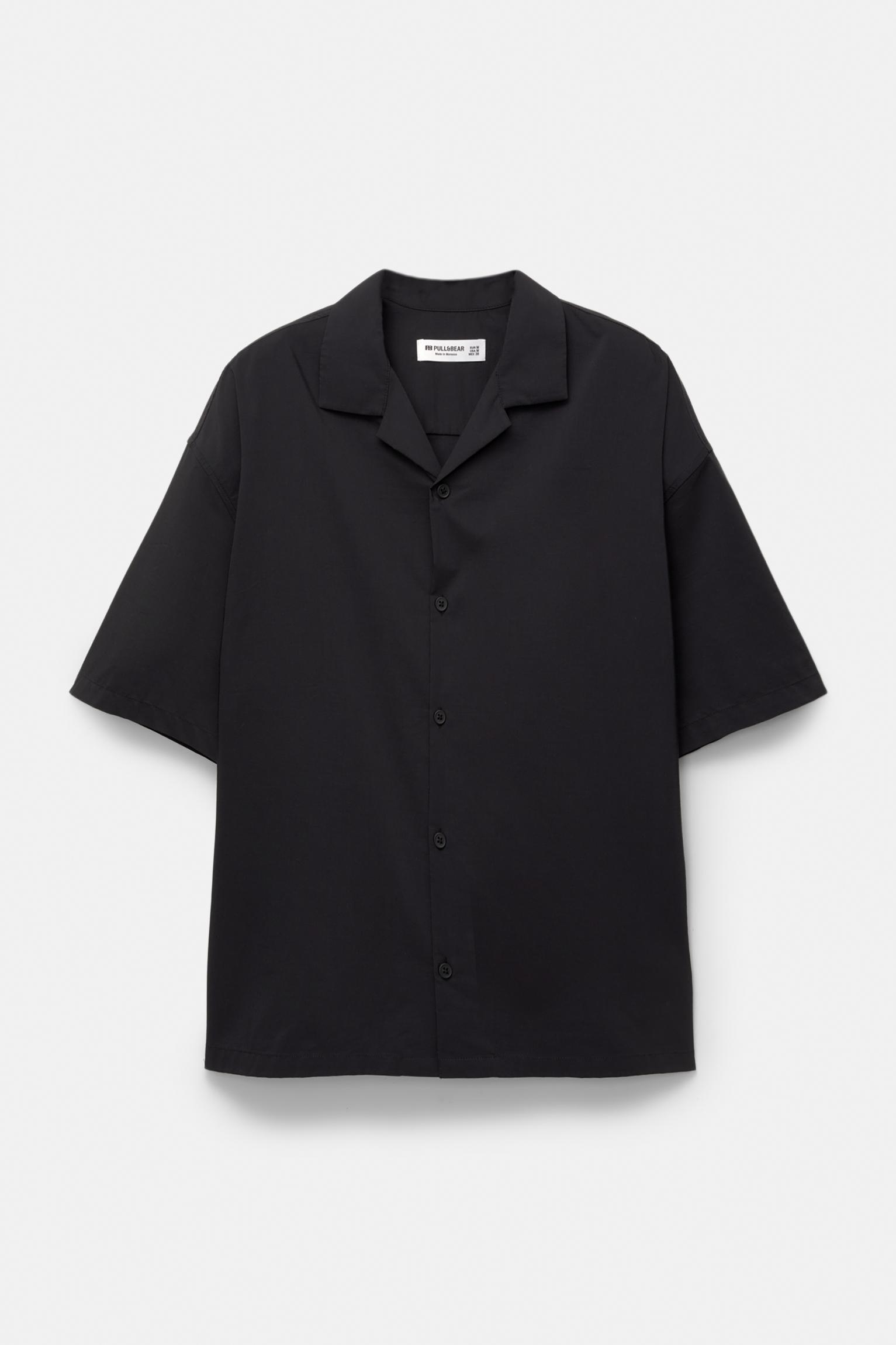 Short sleeve poplin shirt Product Image