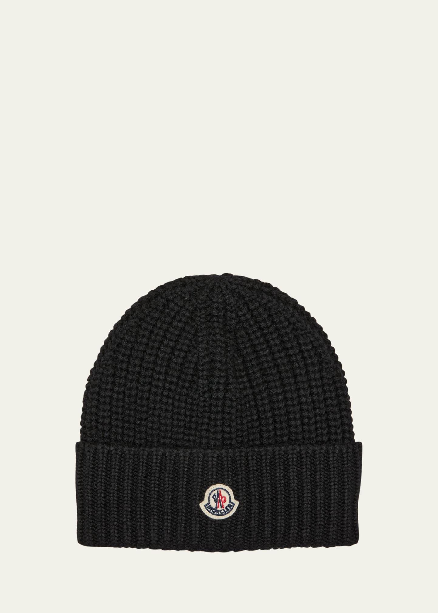Ribbed Wool Logo Beanie Product Image