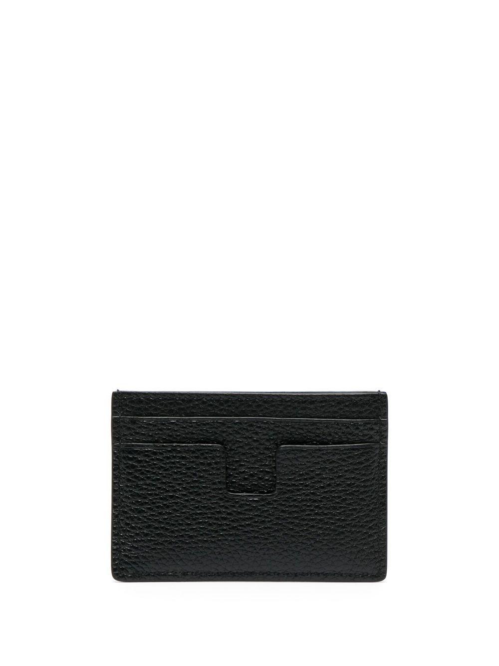 logo-print leather cardholder Product Image