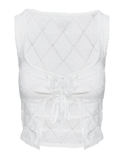 Giulia Knit Top White Product Image