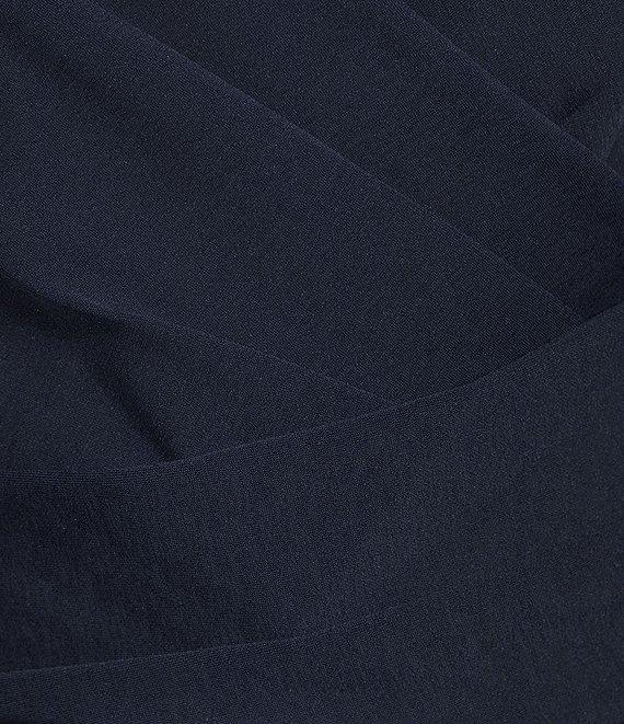 Donna Karan V-Neck Sleeveless Pleated Waist Sheath Dress Product Image