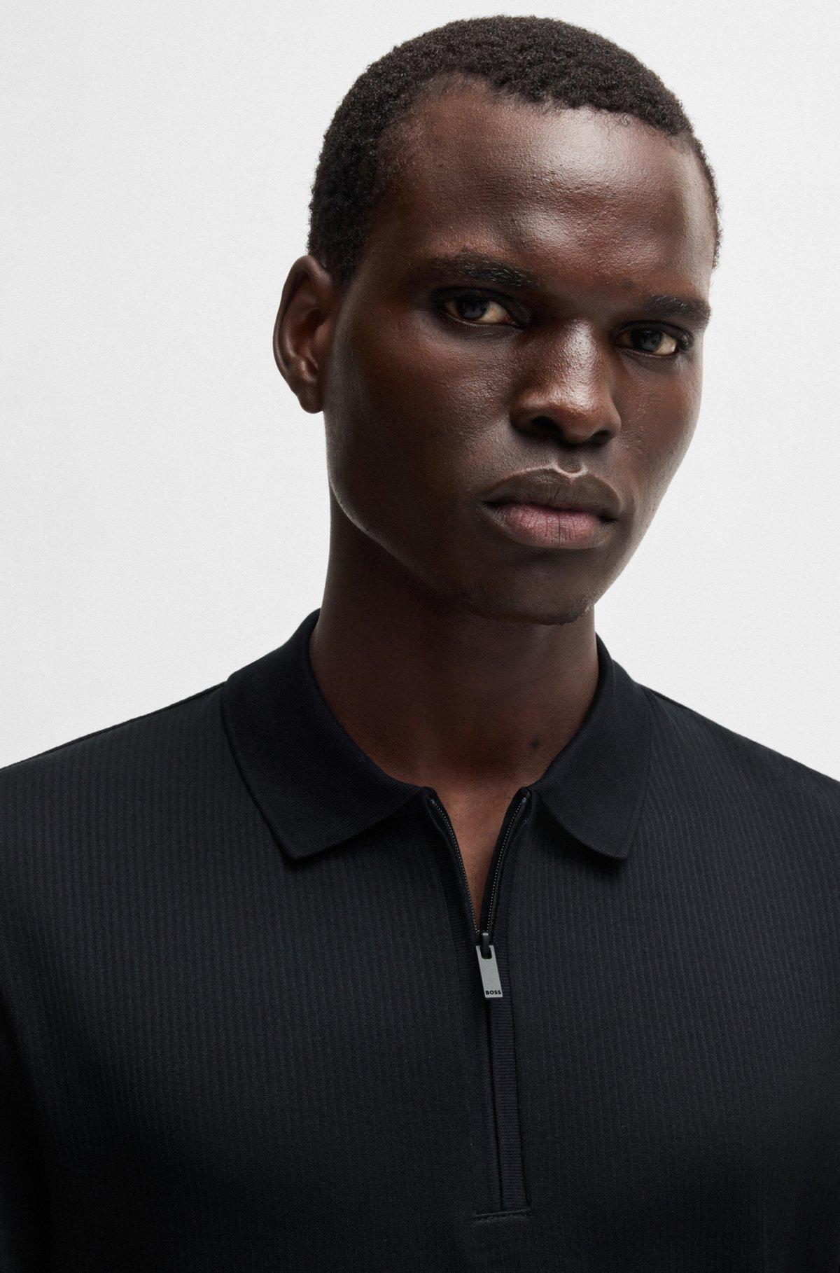 Polo shirt with seersucker structure Product Image