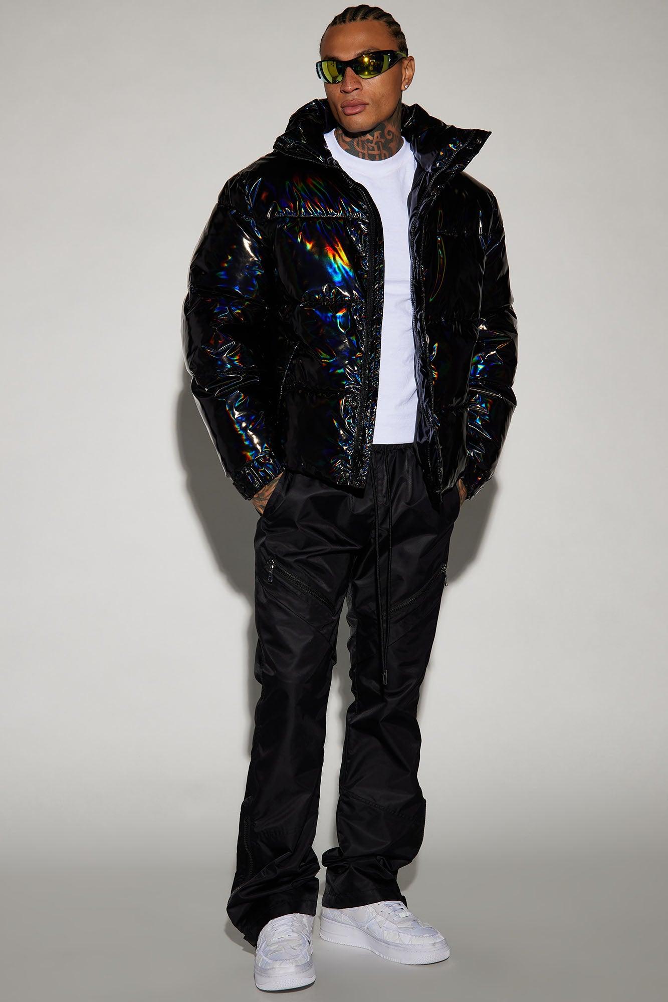 Kings Oil Slick Puffer - Black Male Product Image