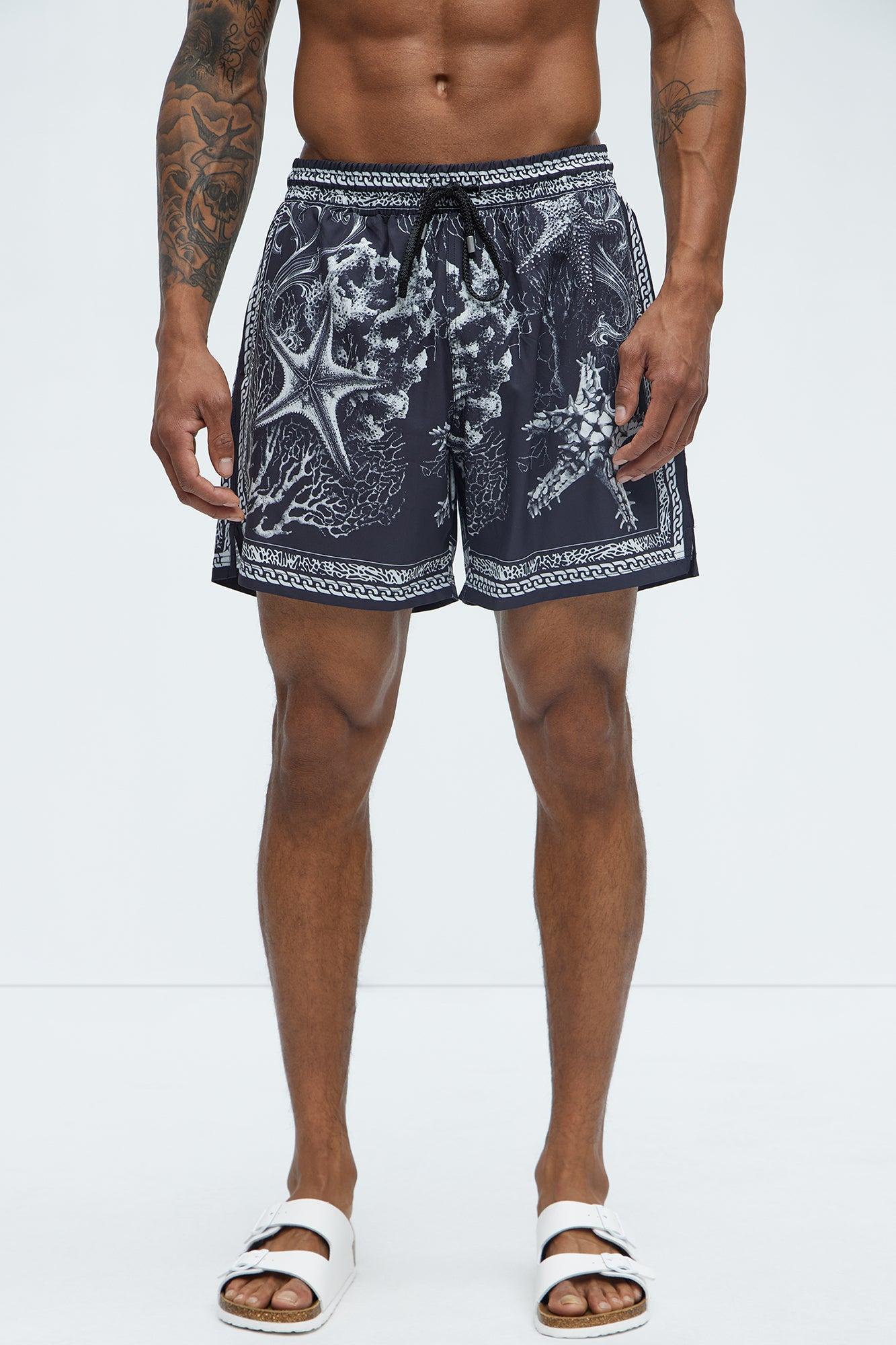 Miami Terrace Swim Mid Trunk - Black/combo Product Image