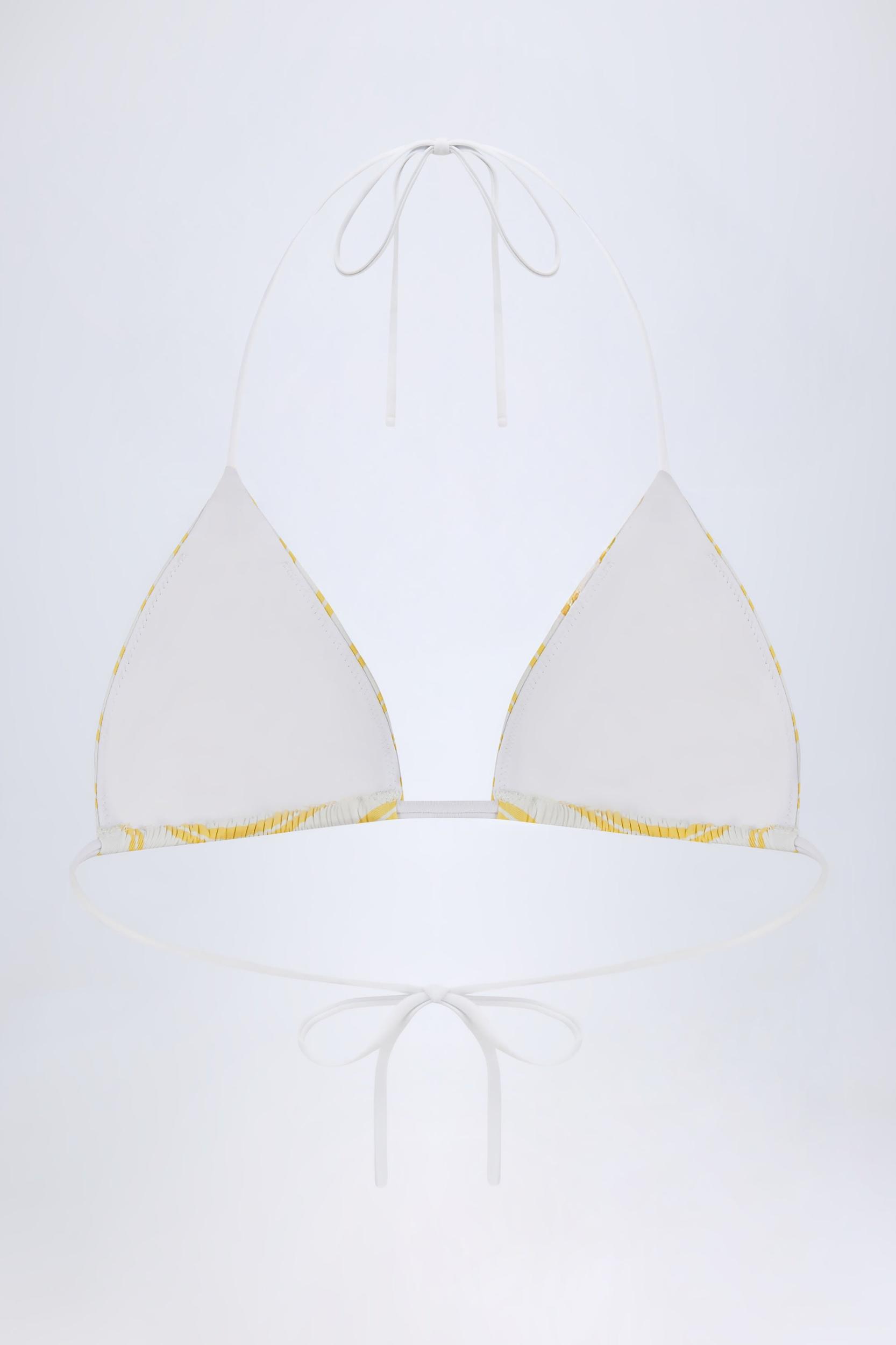 Triangle Bikini Top in Lemon Product Image