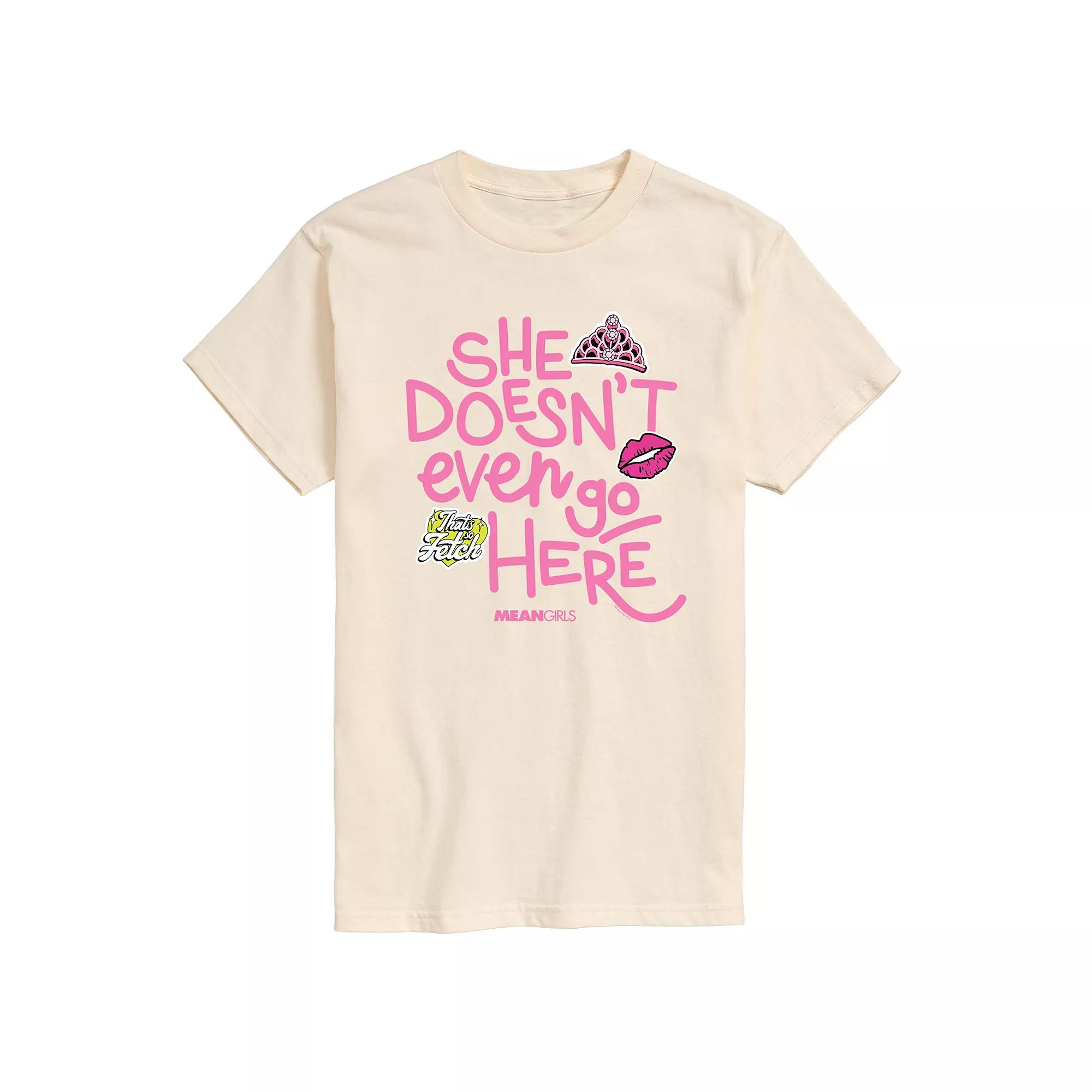 Men's Mean Girls She Doesn't Even Go Here Graphic Tee,  Product Image