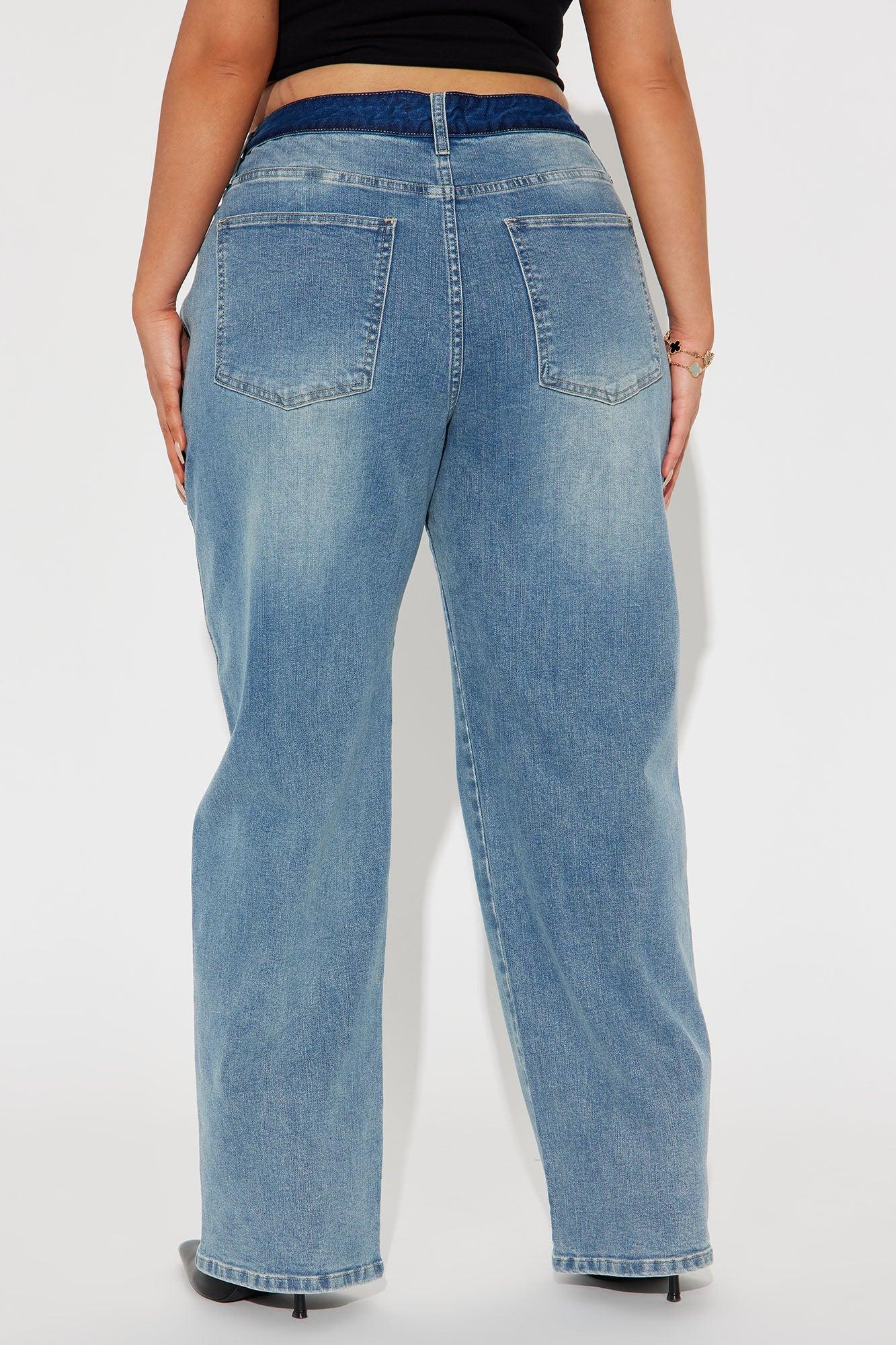 Play Your Games Stretch Baggy Jean - Light Wash Product Image