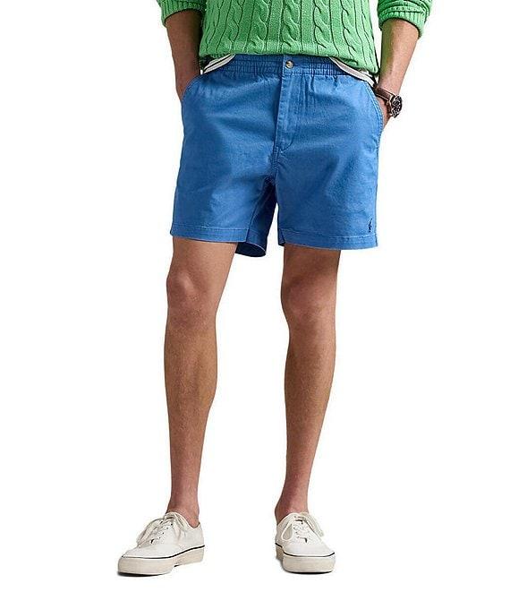 Polo Ralph Lauren Classic-Fit Stretch Prepster Flat-Front 6#double; Inseam Chino Shorts Product Image