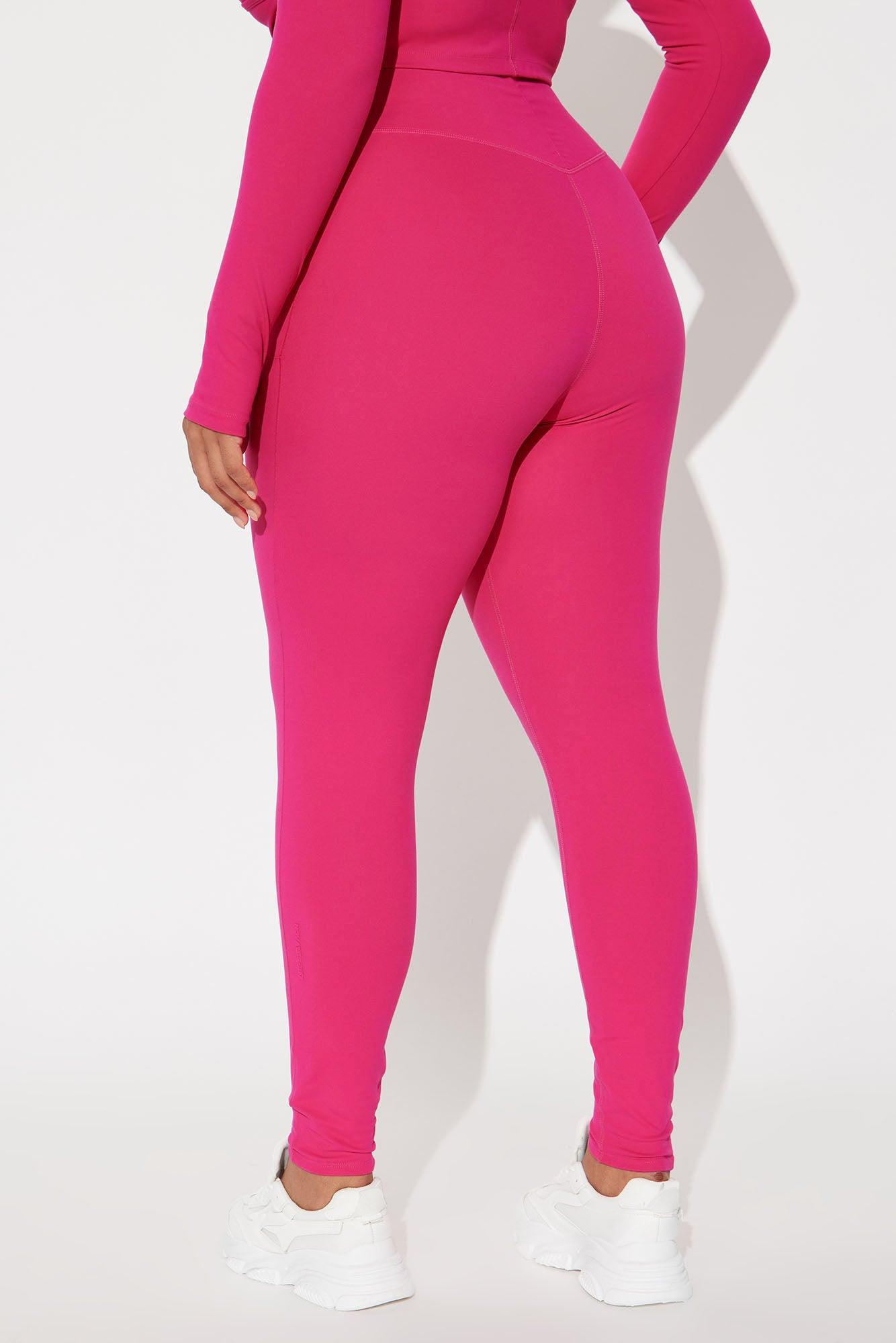 Deep Bend Super Soft Active Legging - Fuchsia Product Image