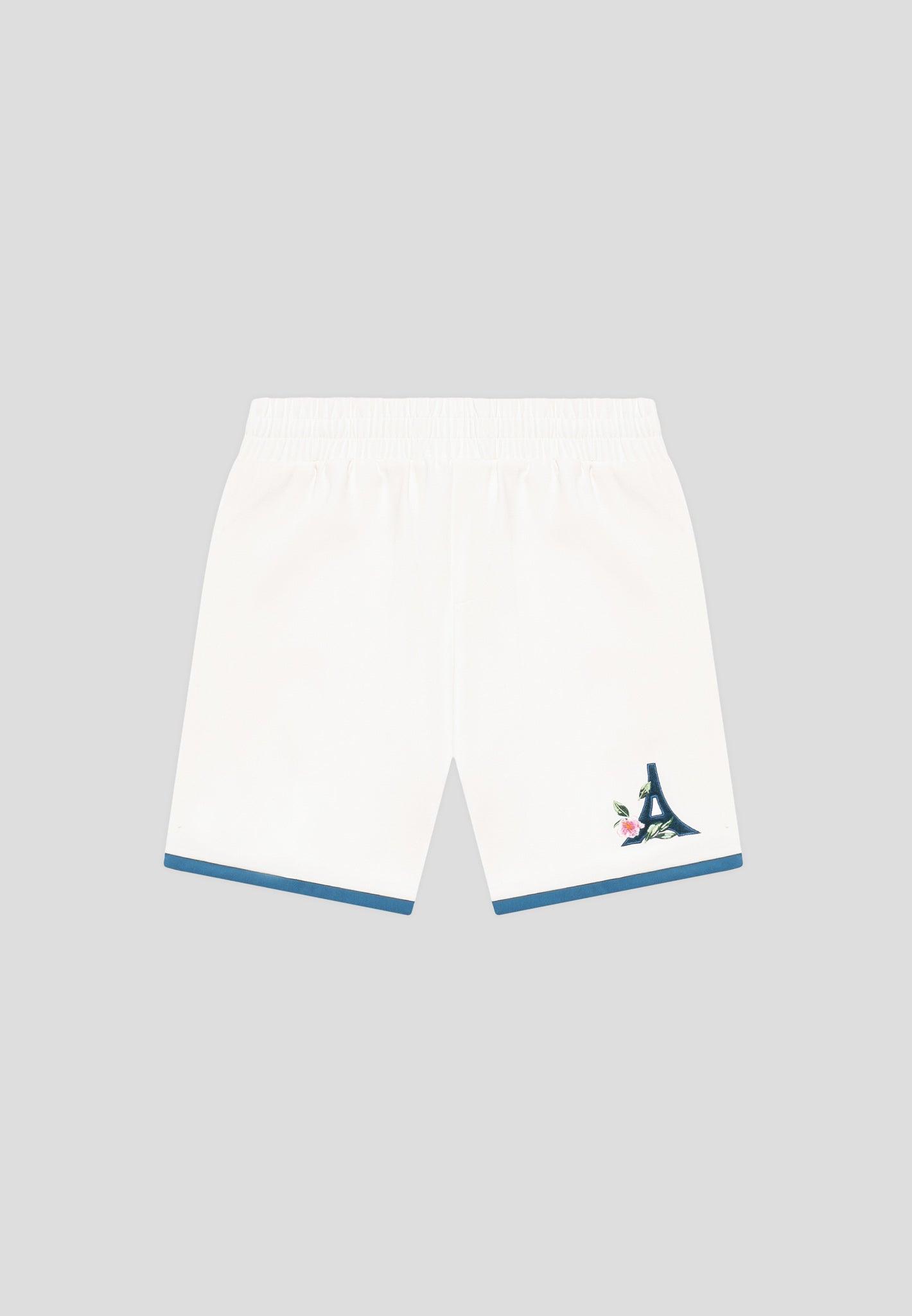 Timo - Velvet Eiffel Shorts - Cream/Blue Male Product Image