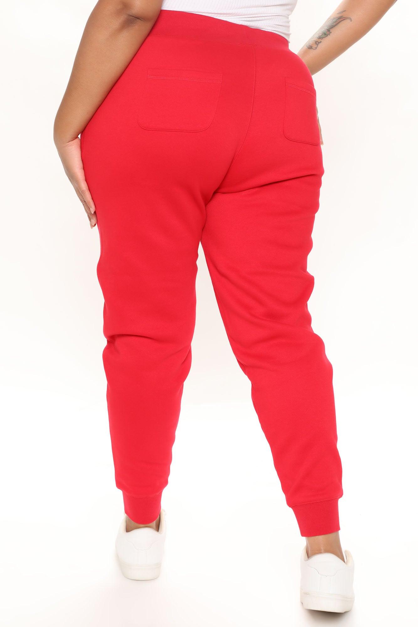 Relaxed Vibe Joggers - Red Product Image