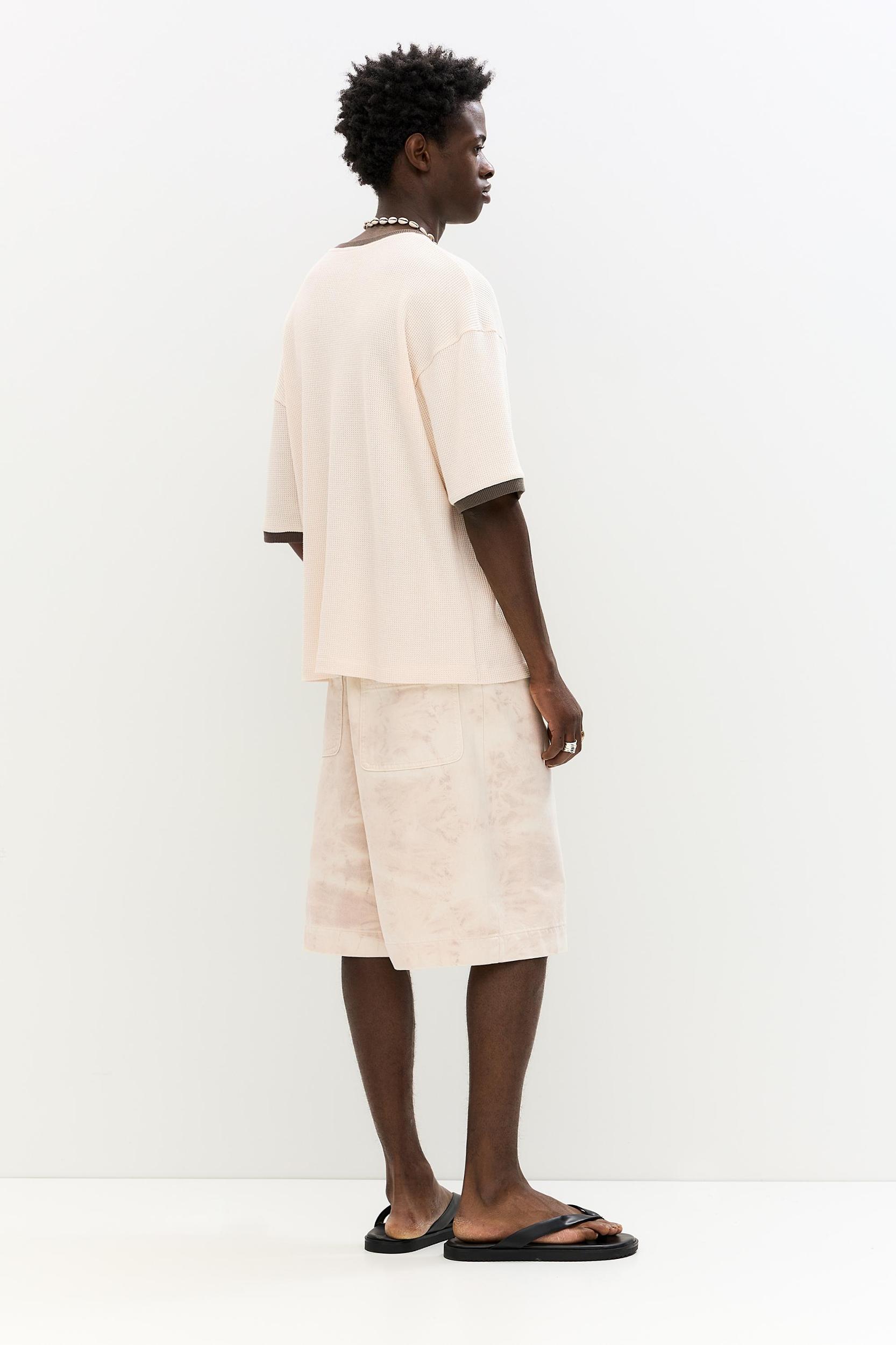 Ribbed waffle-knit T-shirt Product Image