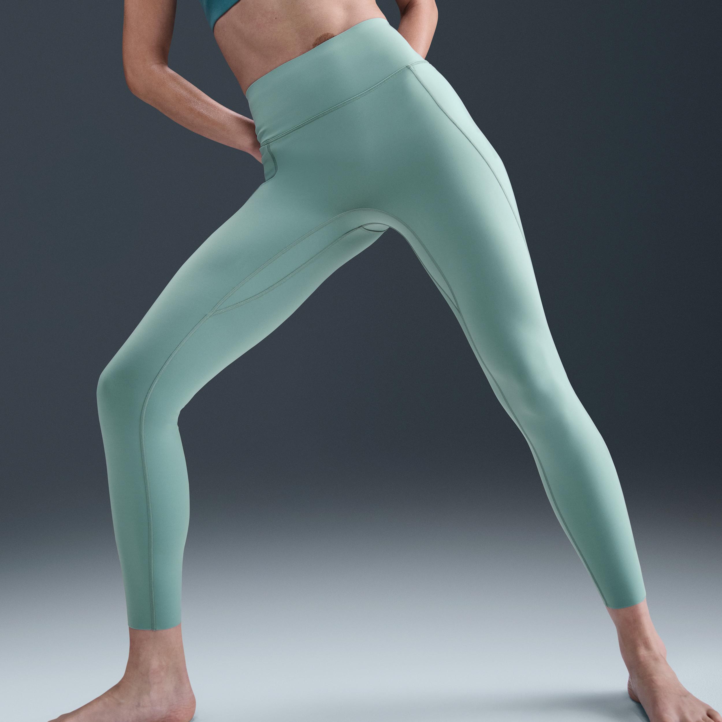 Nike Womens Universa High-Waisted 7/8 Leggings with No Front Seam | HQ6813-017 Product Image