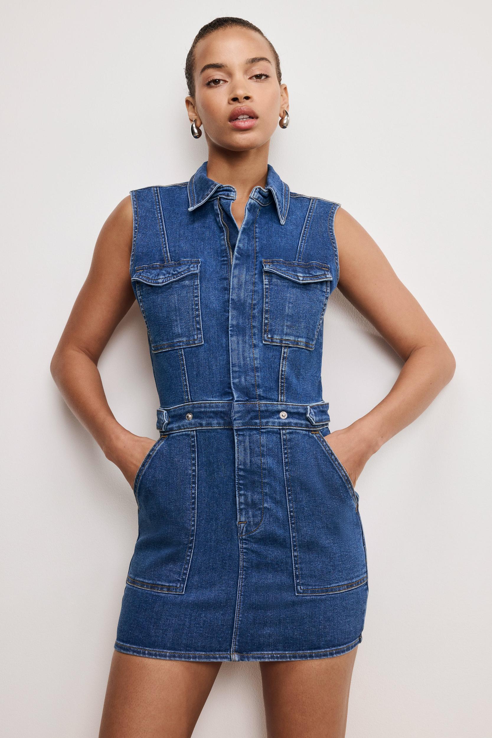 FIT FOR SUCCESS SLEEVELESS MINI DRESS | INDIGO594 Product Image