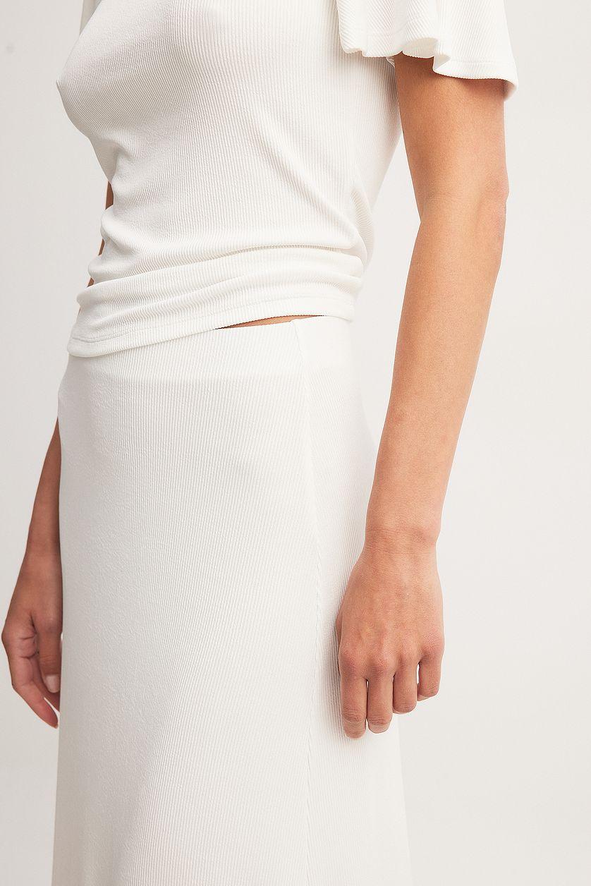Soft Rib Midi Skirt Product Image