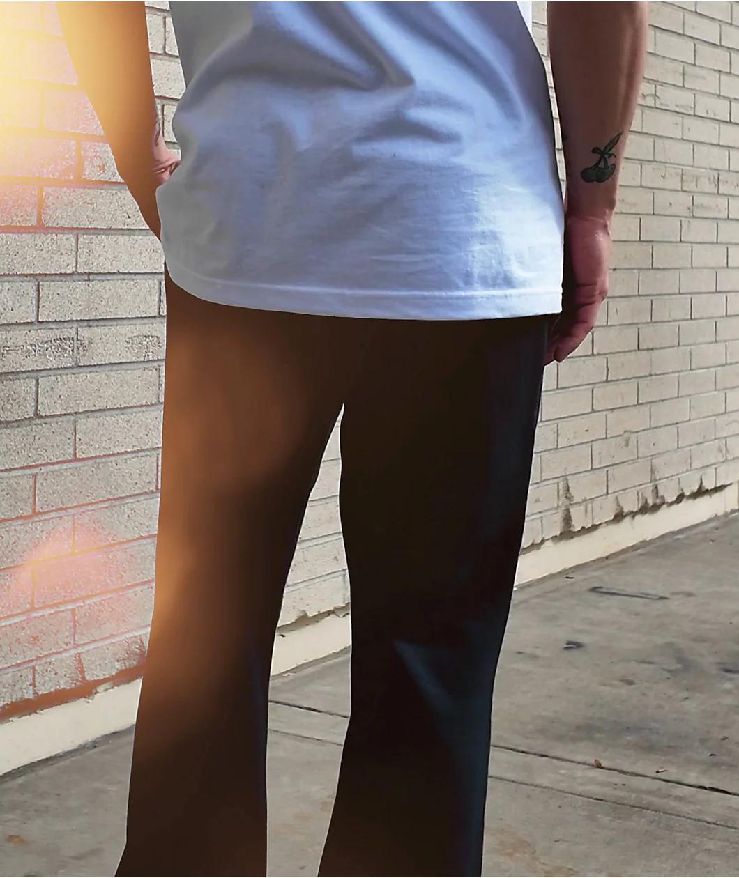 Ninth Hall Crosses Grey Wash Stacked Flare Sweatpants Product Image