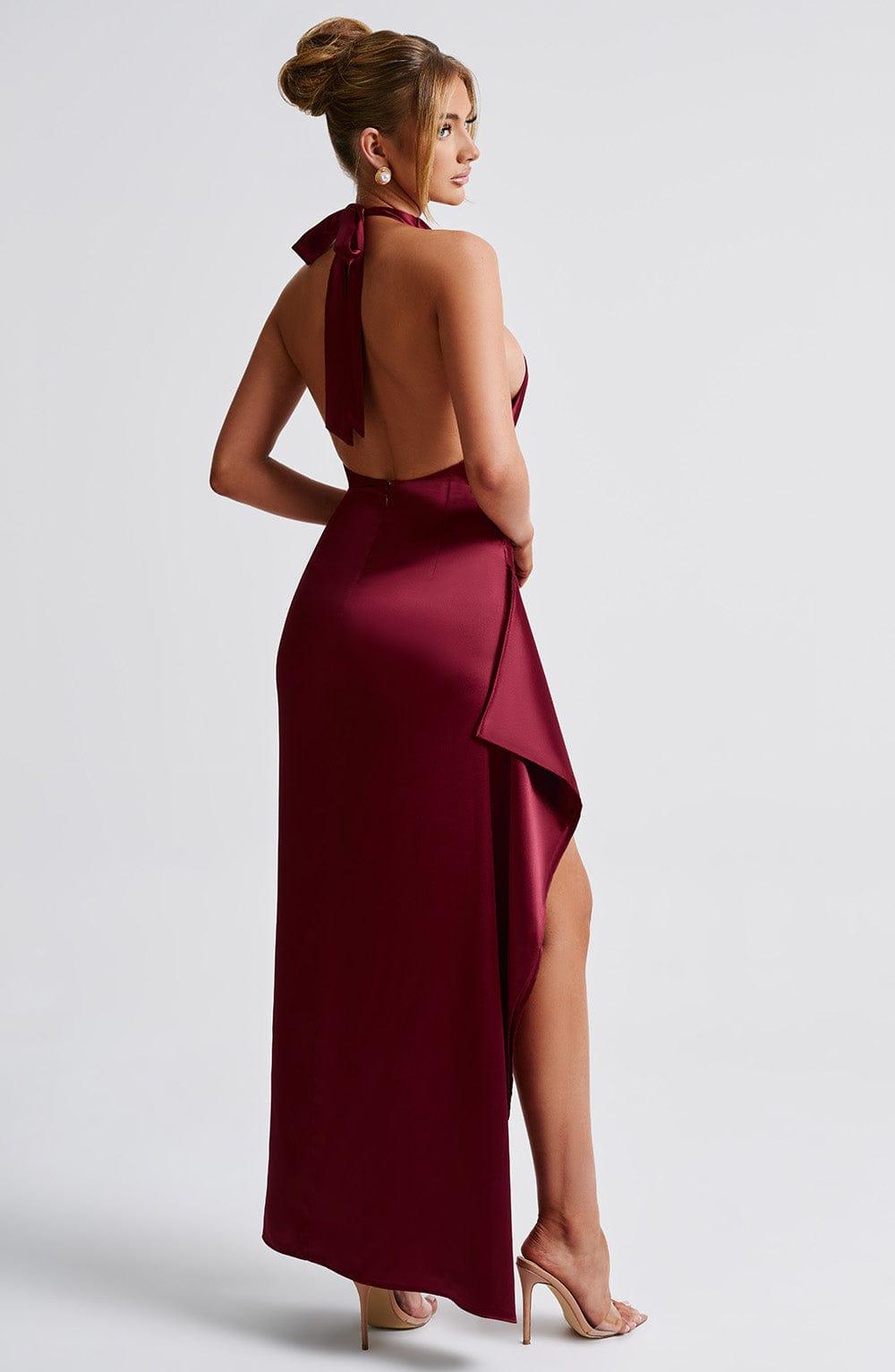 Colette Maxi Dress - Burgundy Product Image