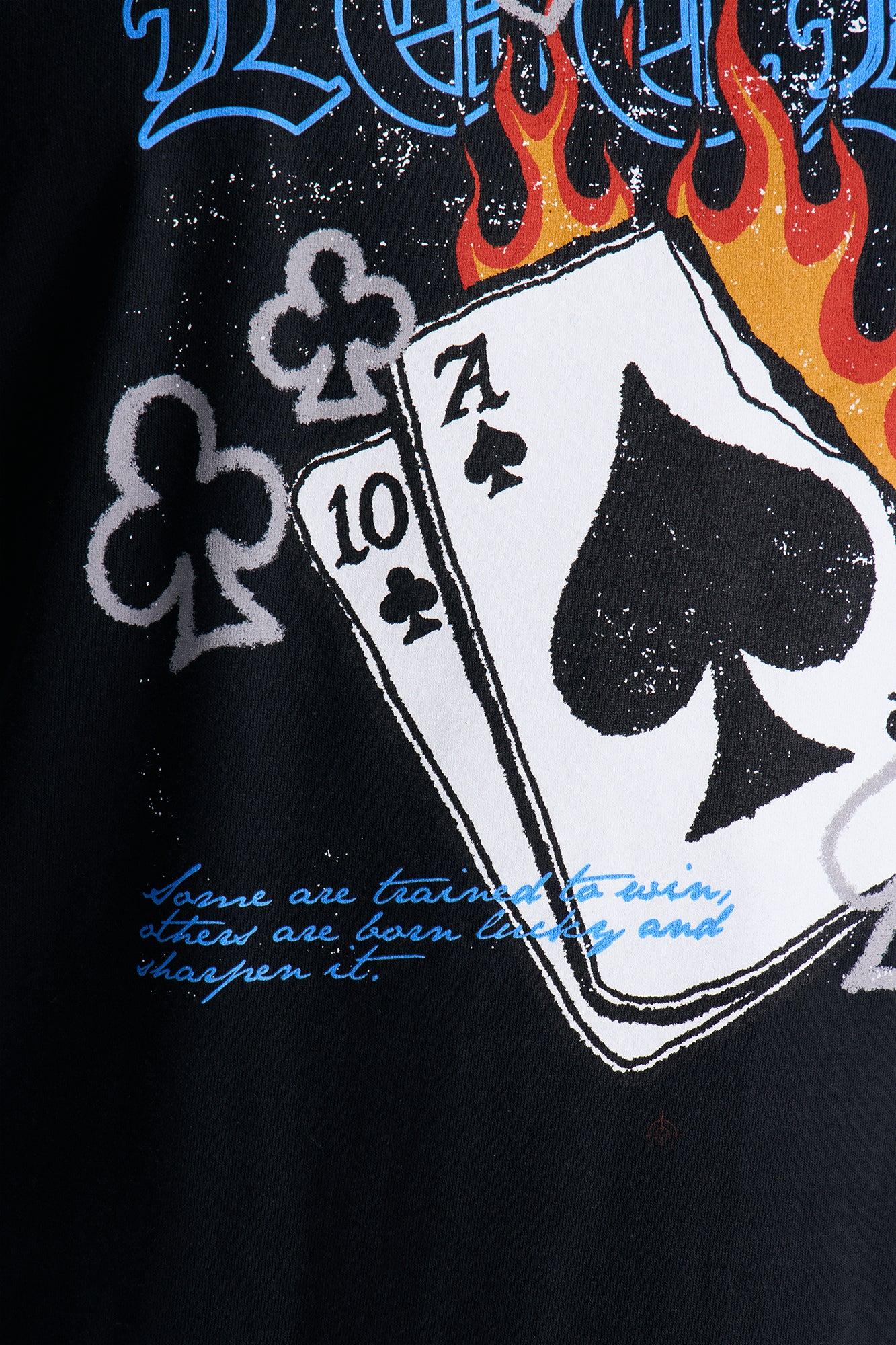 Born Lucky Muscle Tee - Black Male Product Image