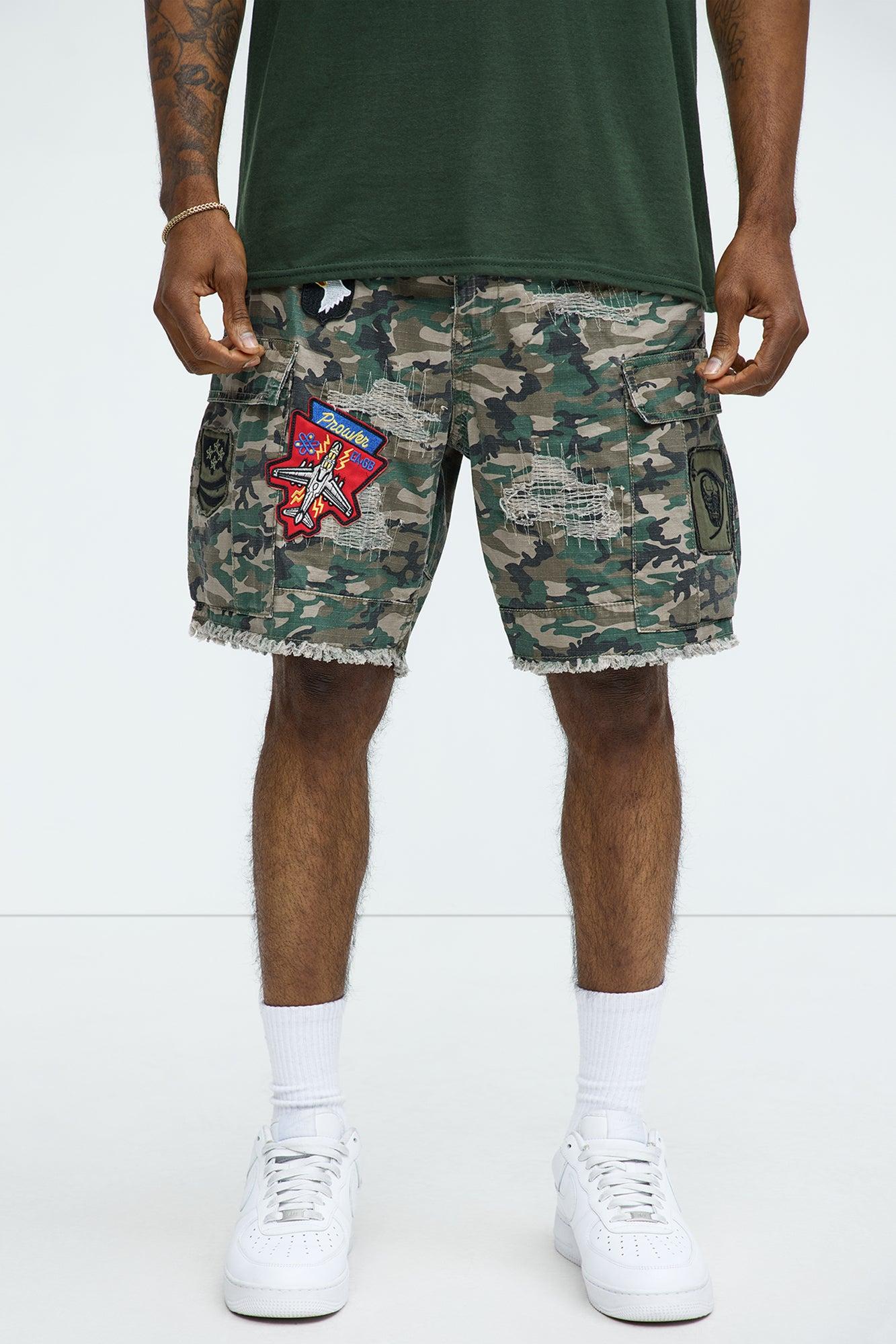 Patch Me Camo Shorts - Camouflage Product Image