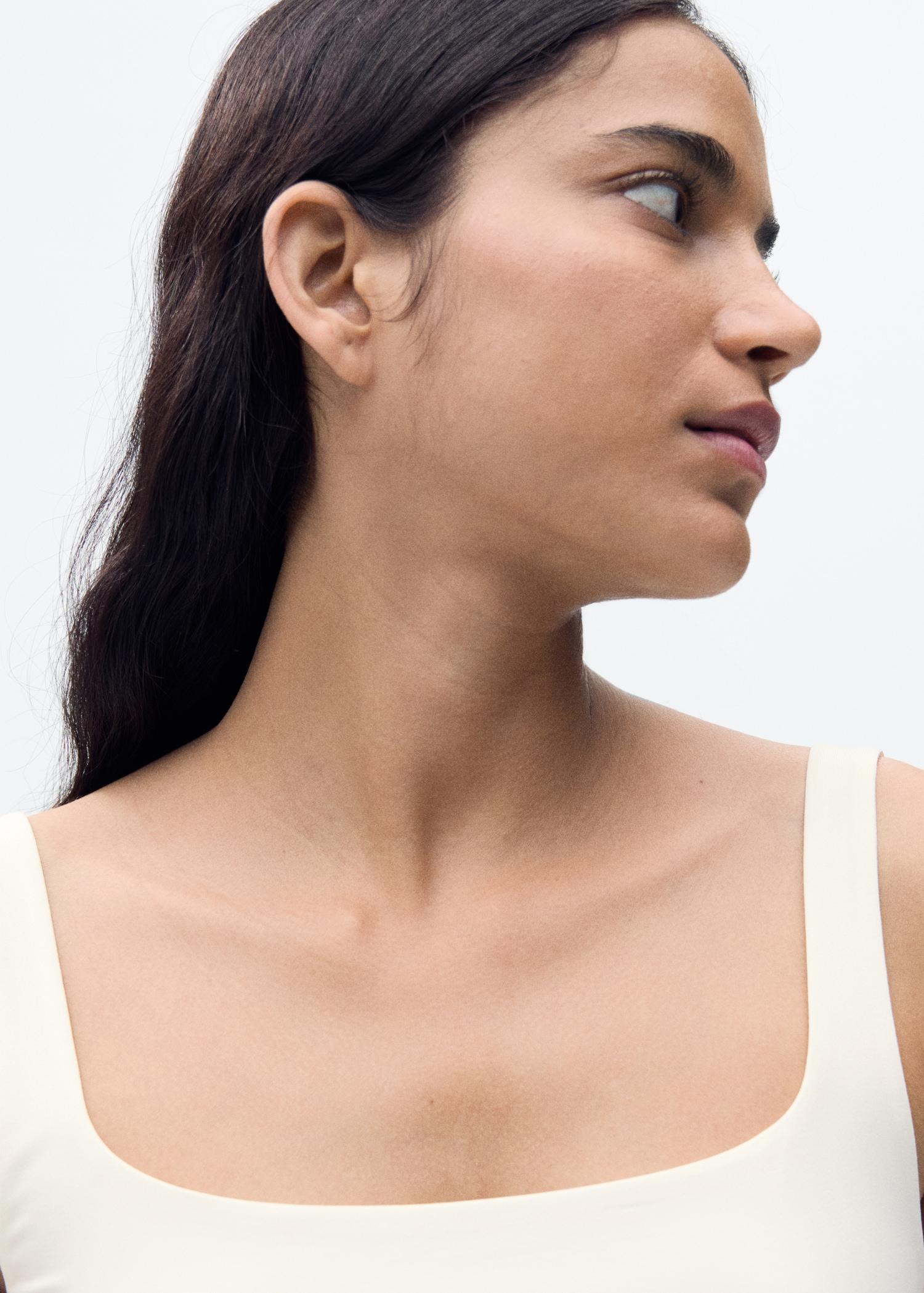 Sleeveless fitted bodysuit - Women | MANGO USA Product Image