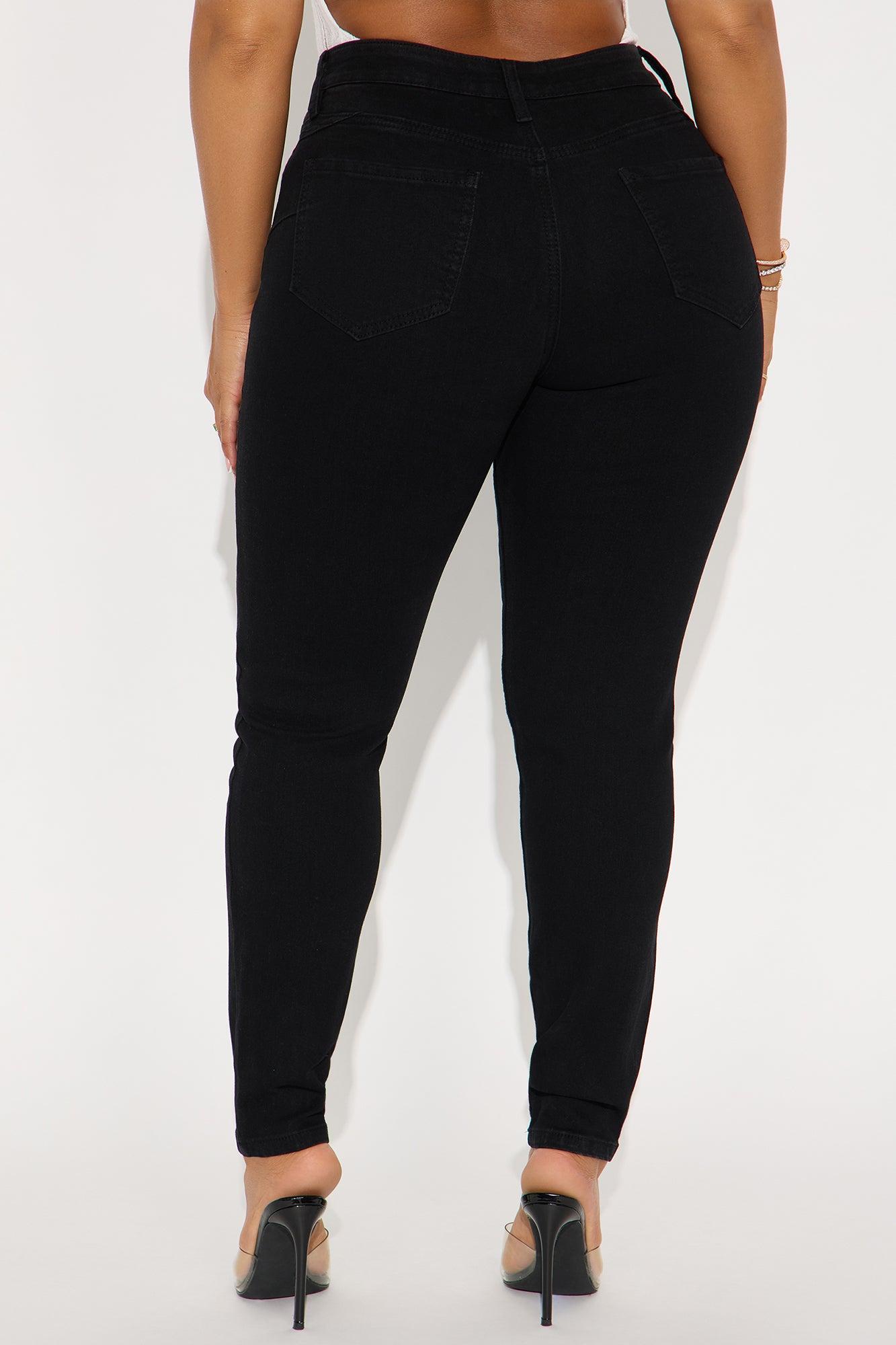 Vibe Check Curvy Stretch Skinny Jeans - Black Female Product Image