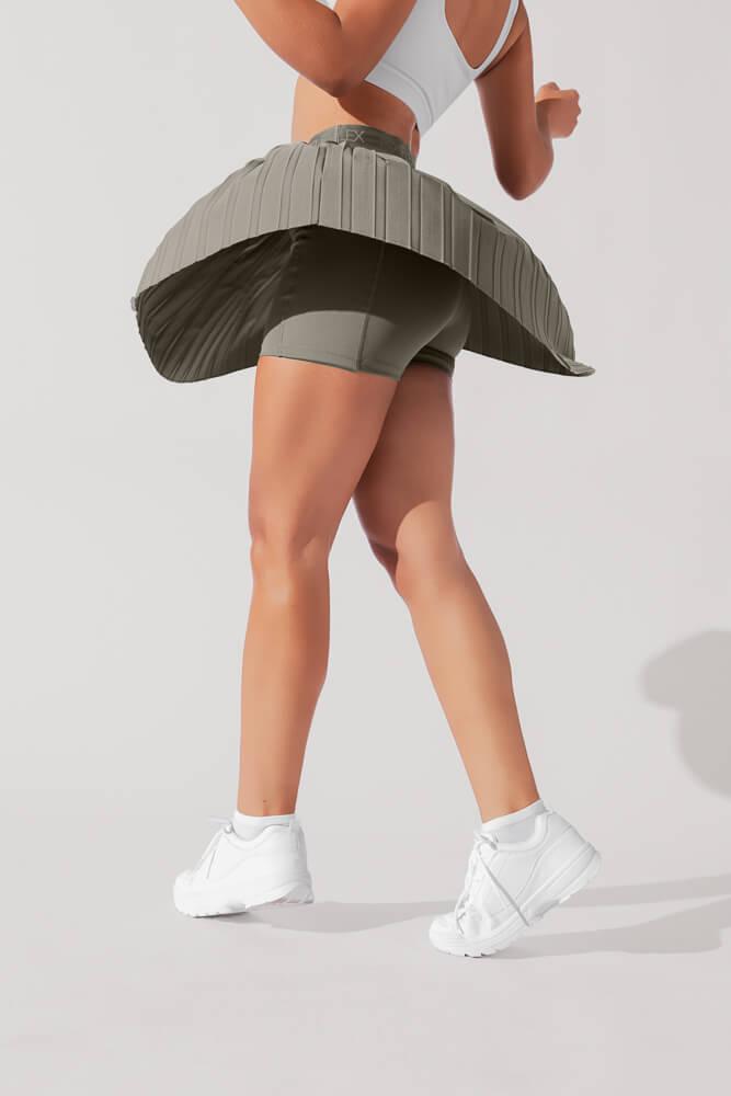 Ace ‘em Pleated Skort - Desert Rose Product Image