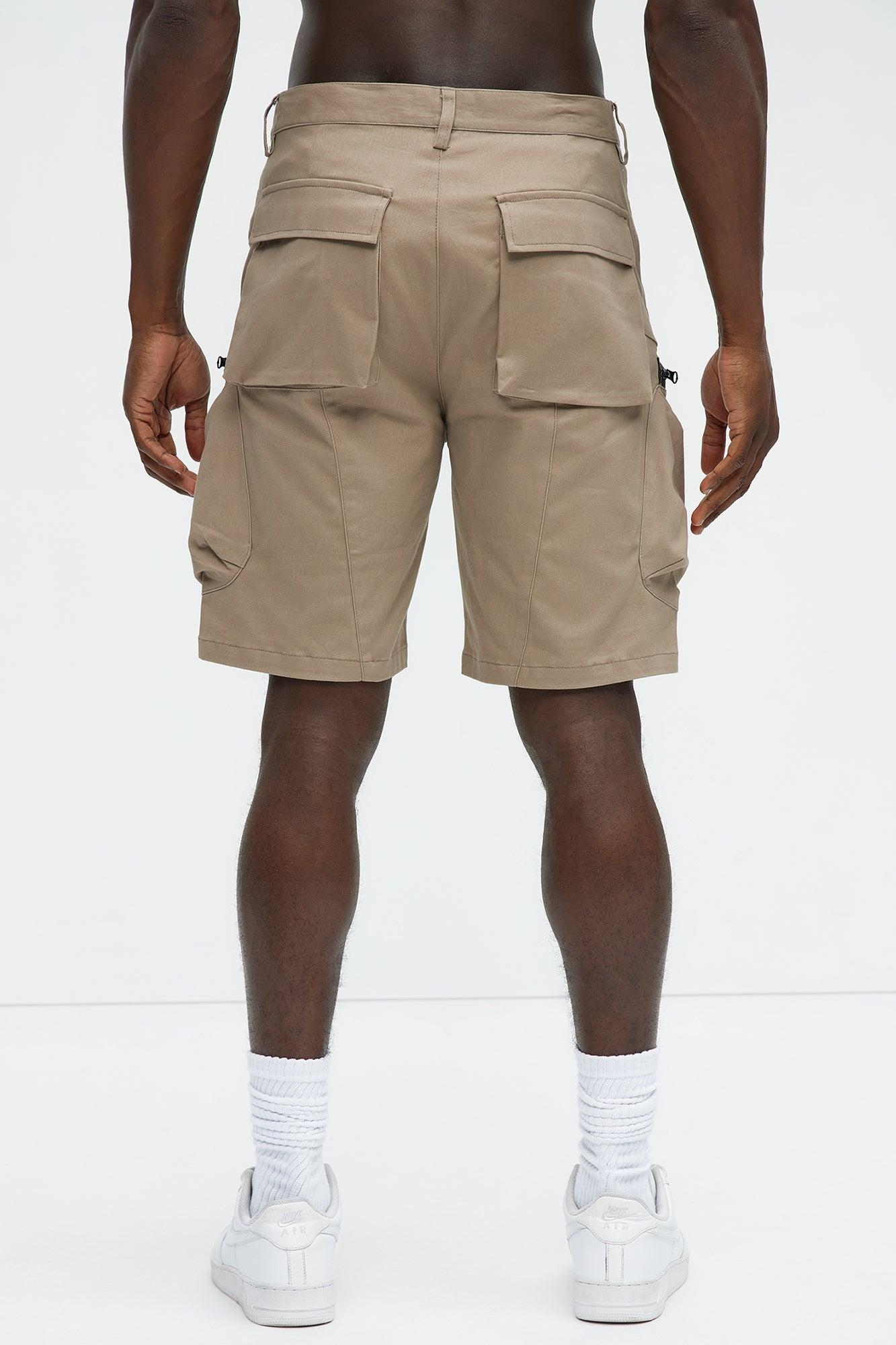Word On The Street Utility Short - Khaki Product Image