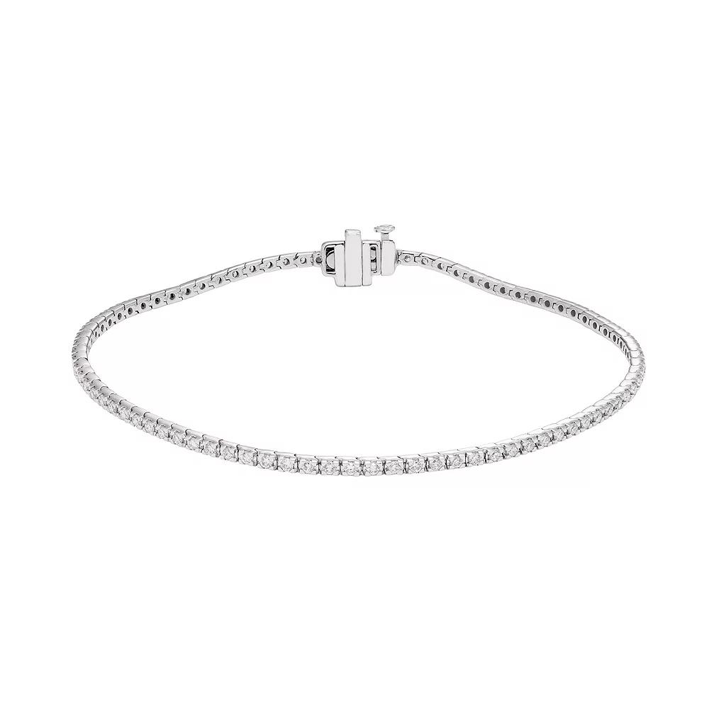 Evergreen Diamonds 2 Carat T.W. IGL Certified Lab-Created Diamond Tennis Bracelet, Women's, Size: 7", 10k Whgold Product Image