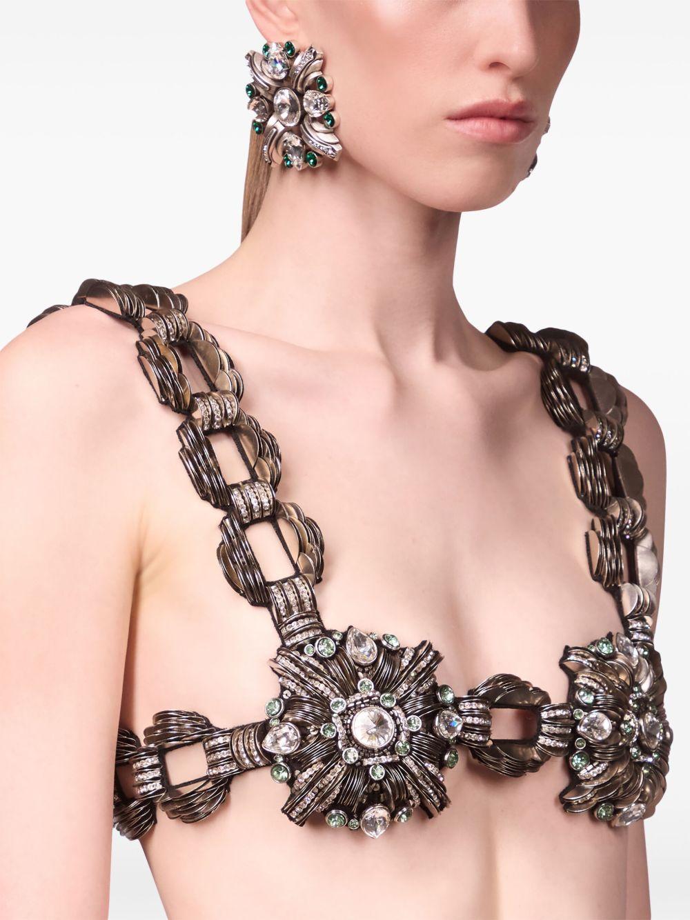 crystal brooch earrings Product Image