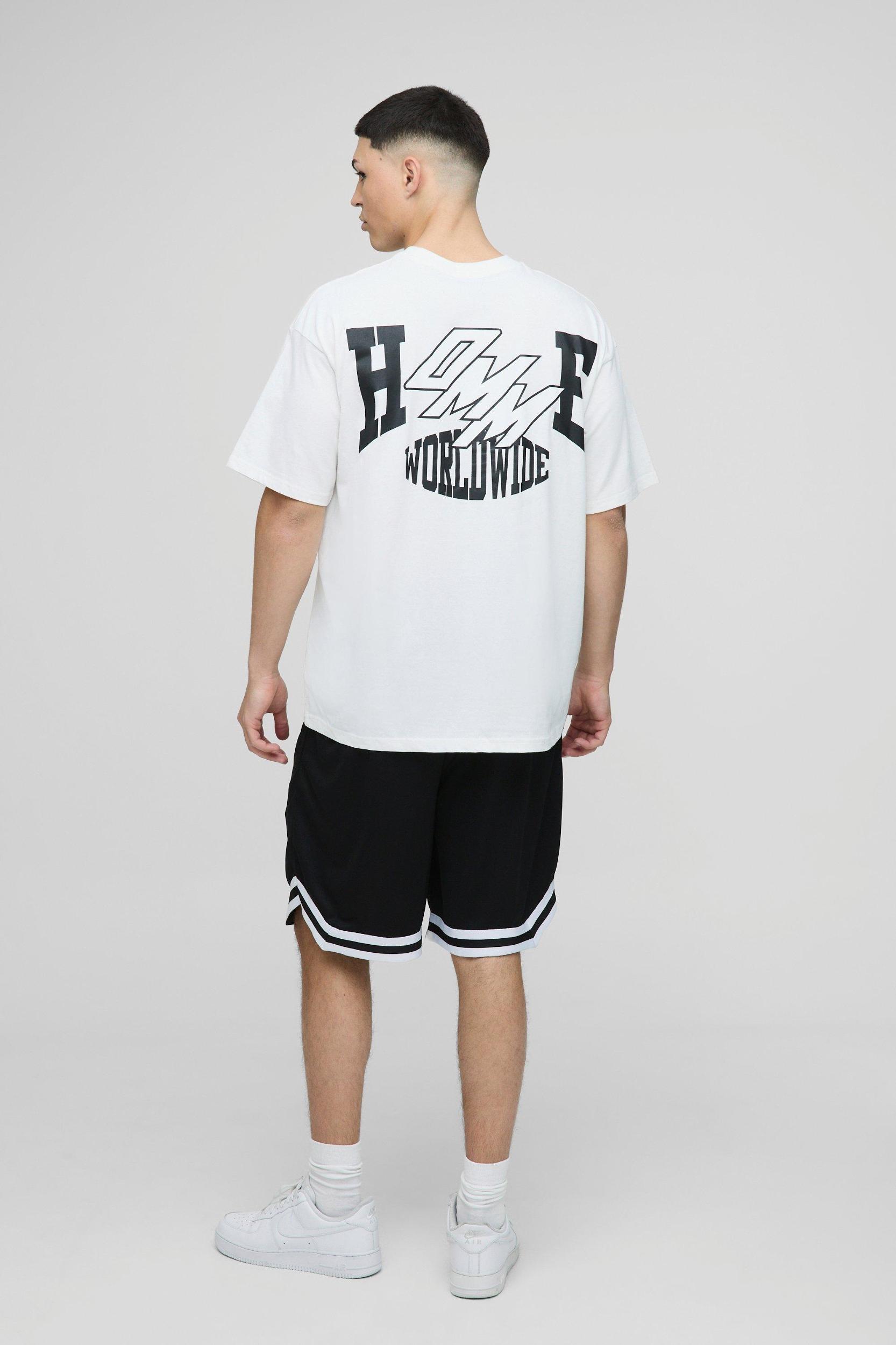 Oversized Homme Basketball Short Set | boohooMAN USA Product Image
