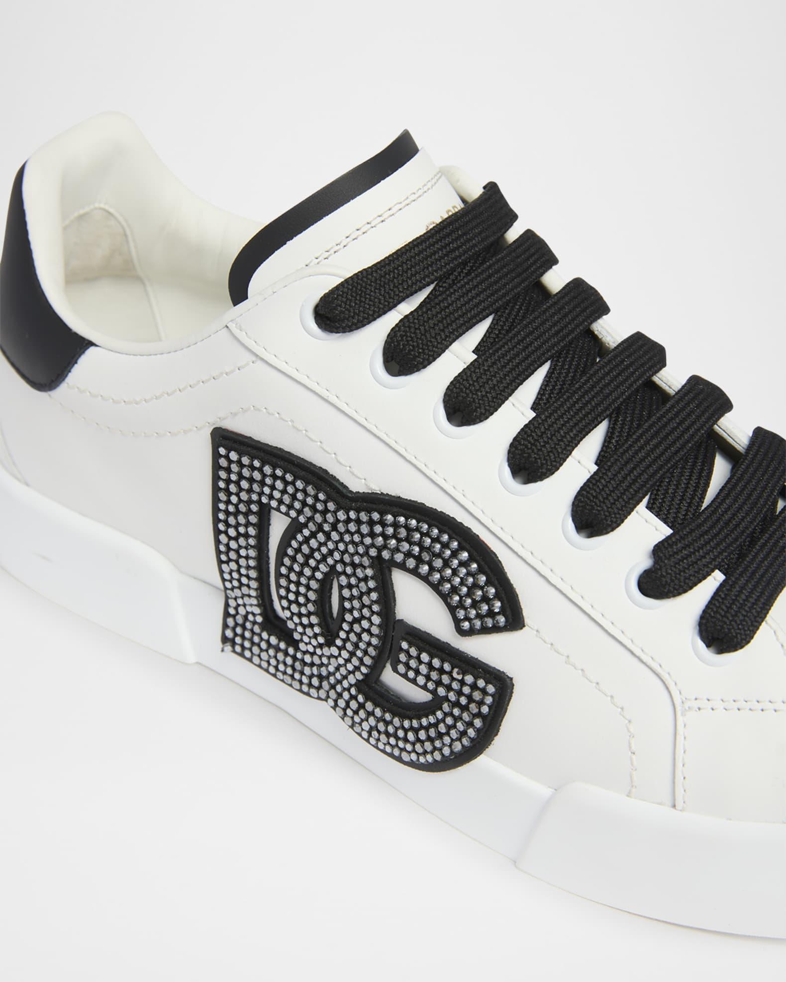 Bicolor Crystal DG Low-Top Sneakers Product Image