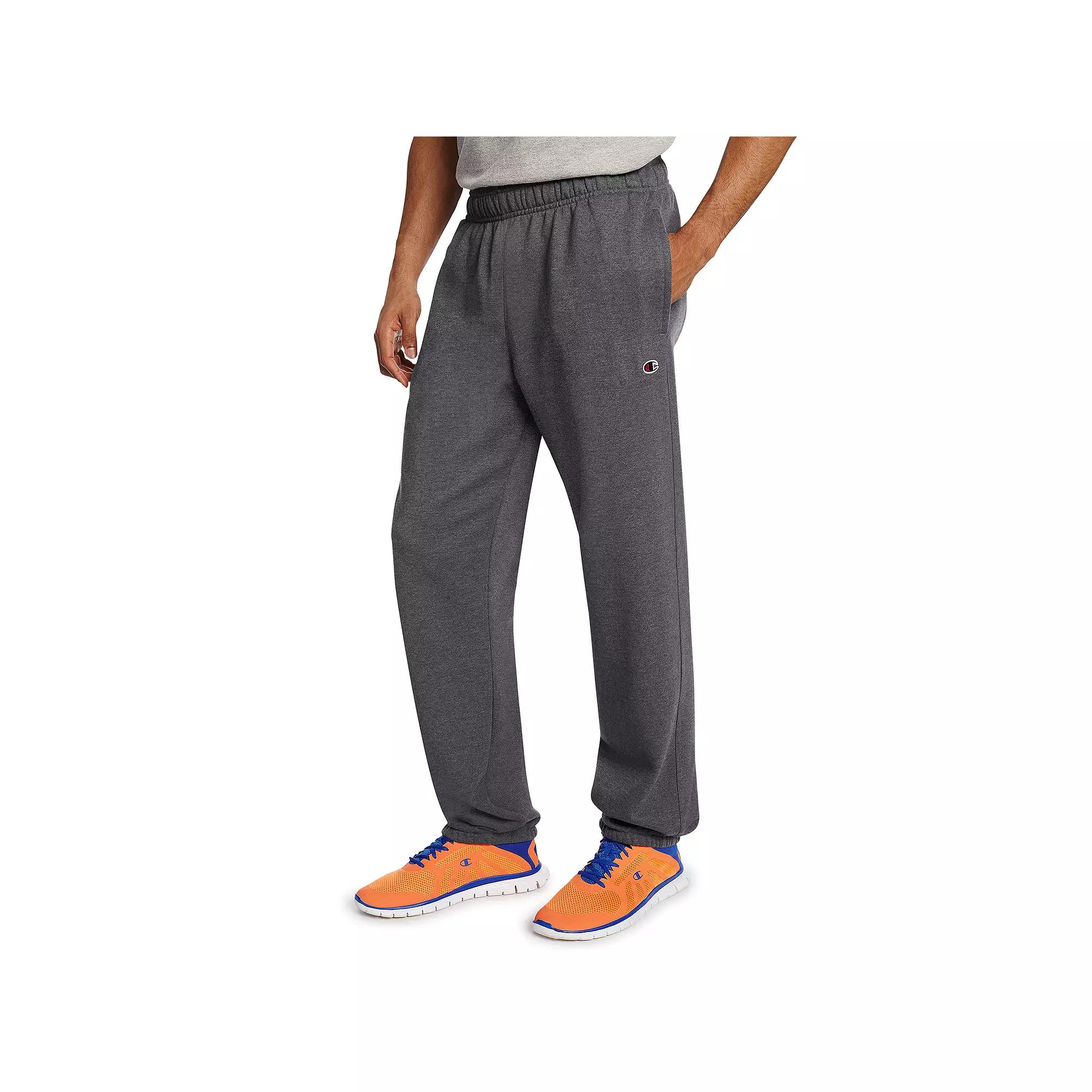 Mens Champion Cinched Fleece Pants Blue Product Image
