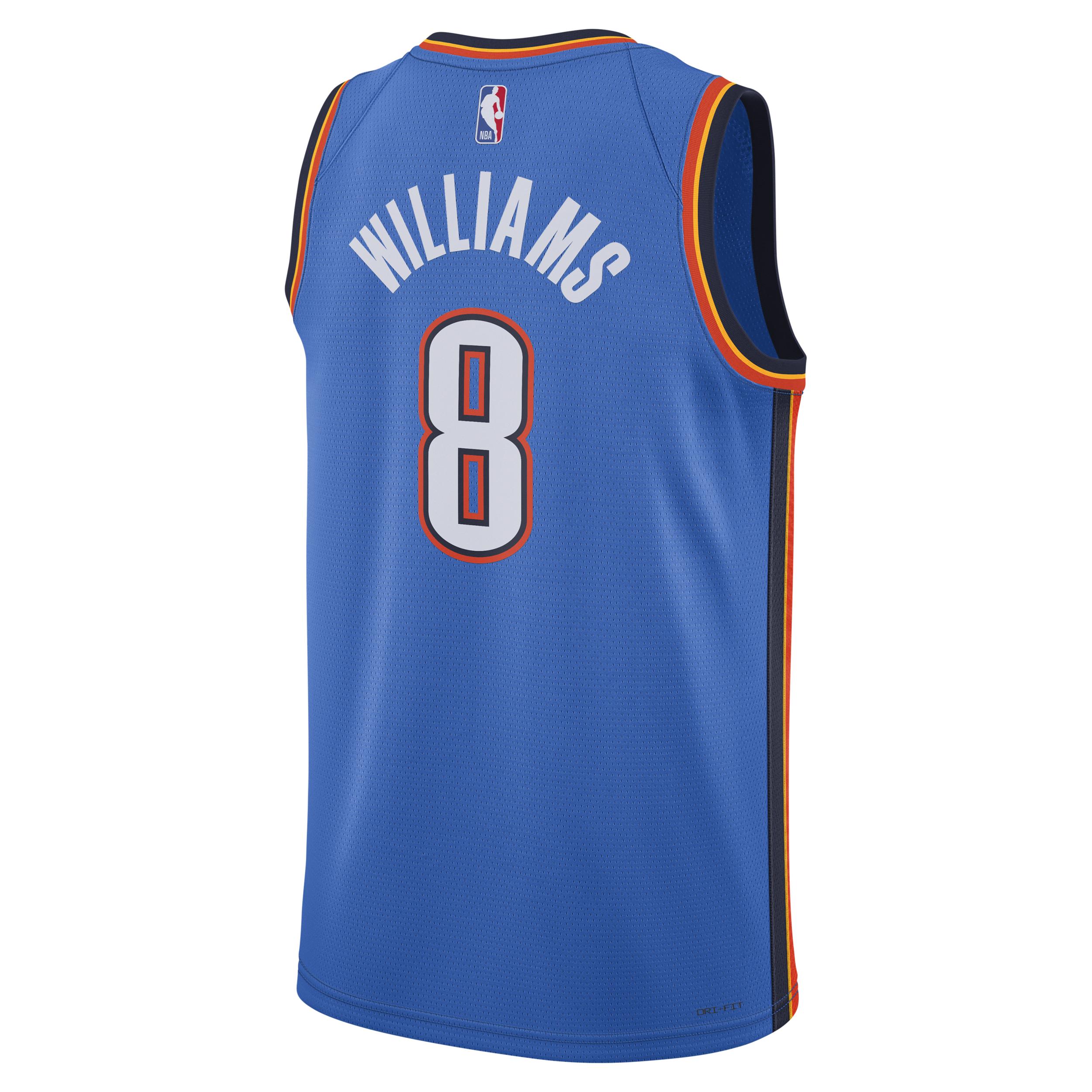 Oklahoma City Thunder Icon Edition Nike Mens Dri-FIT NBA Swingman Jersey | DN2016-407 Product Image