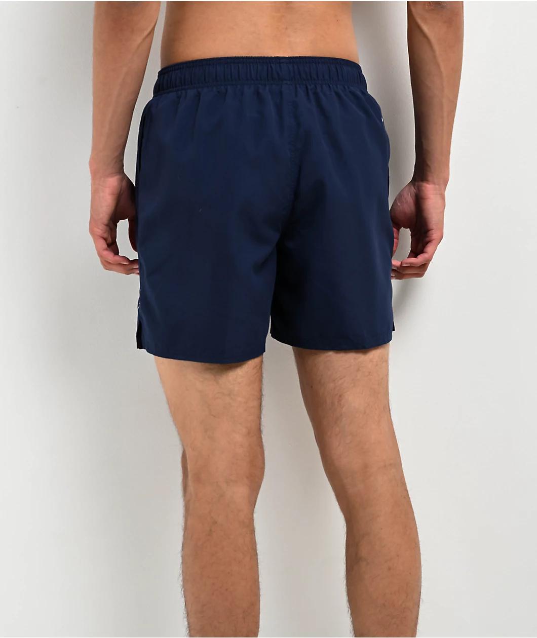 Nike Swim Swoosh Break Navy Board Shorts Product Image