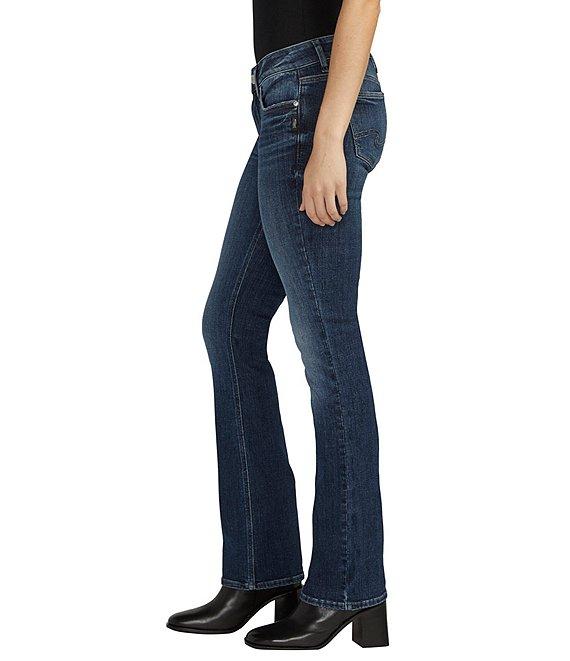 Silver Jeans Co. Elyse Dark Wash Mid Rise Slim Bootcut Jeans Product Image