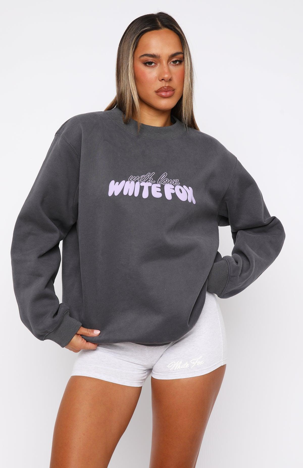 With Love Forever Oversized Sweater Volcanic Product Image