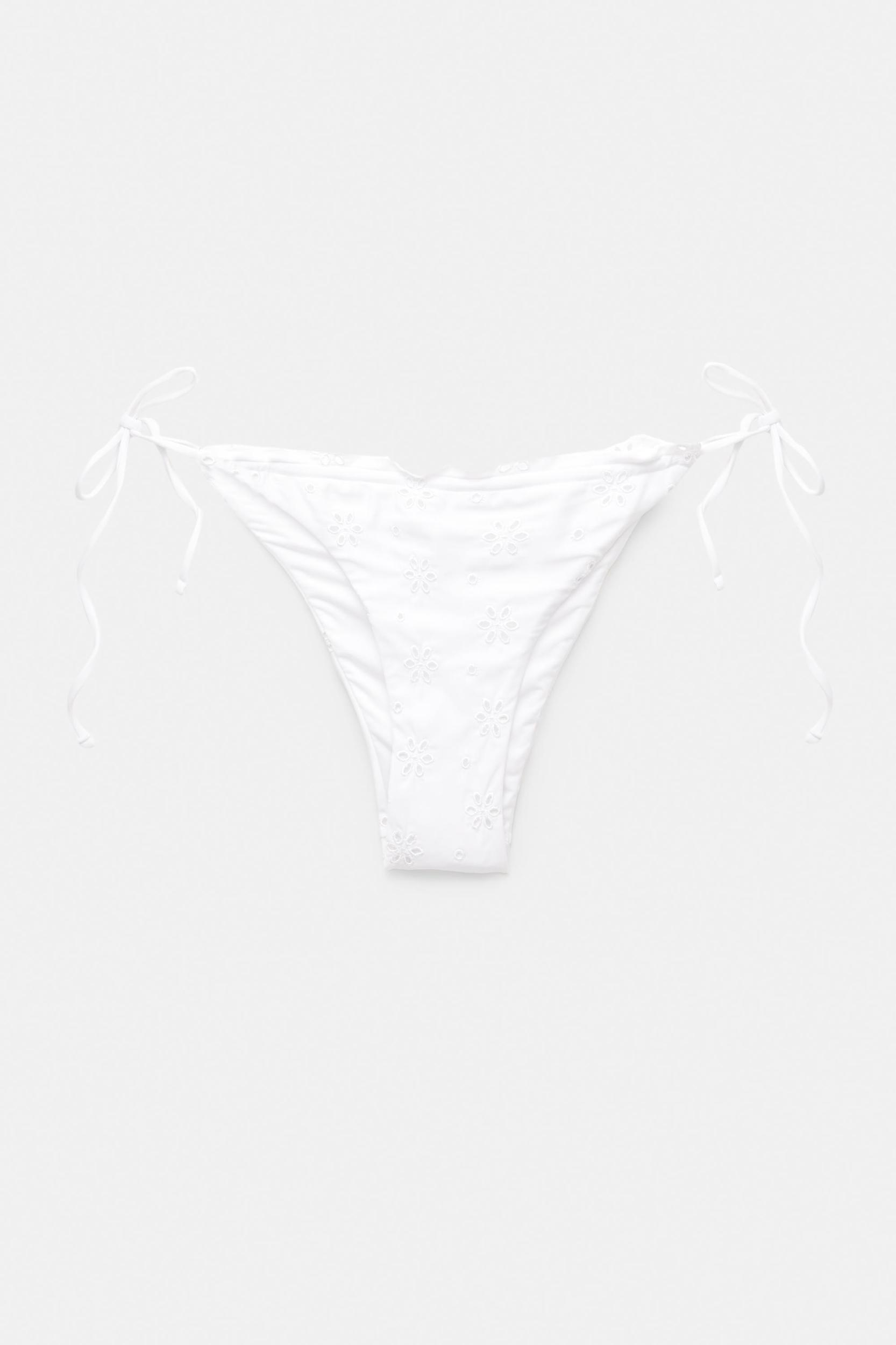 Bikini bottoms with Swiss embroidery Product Image