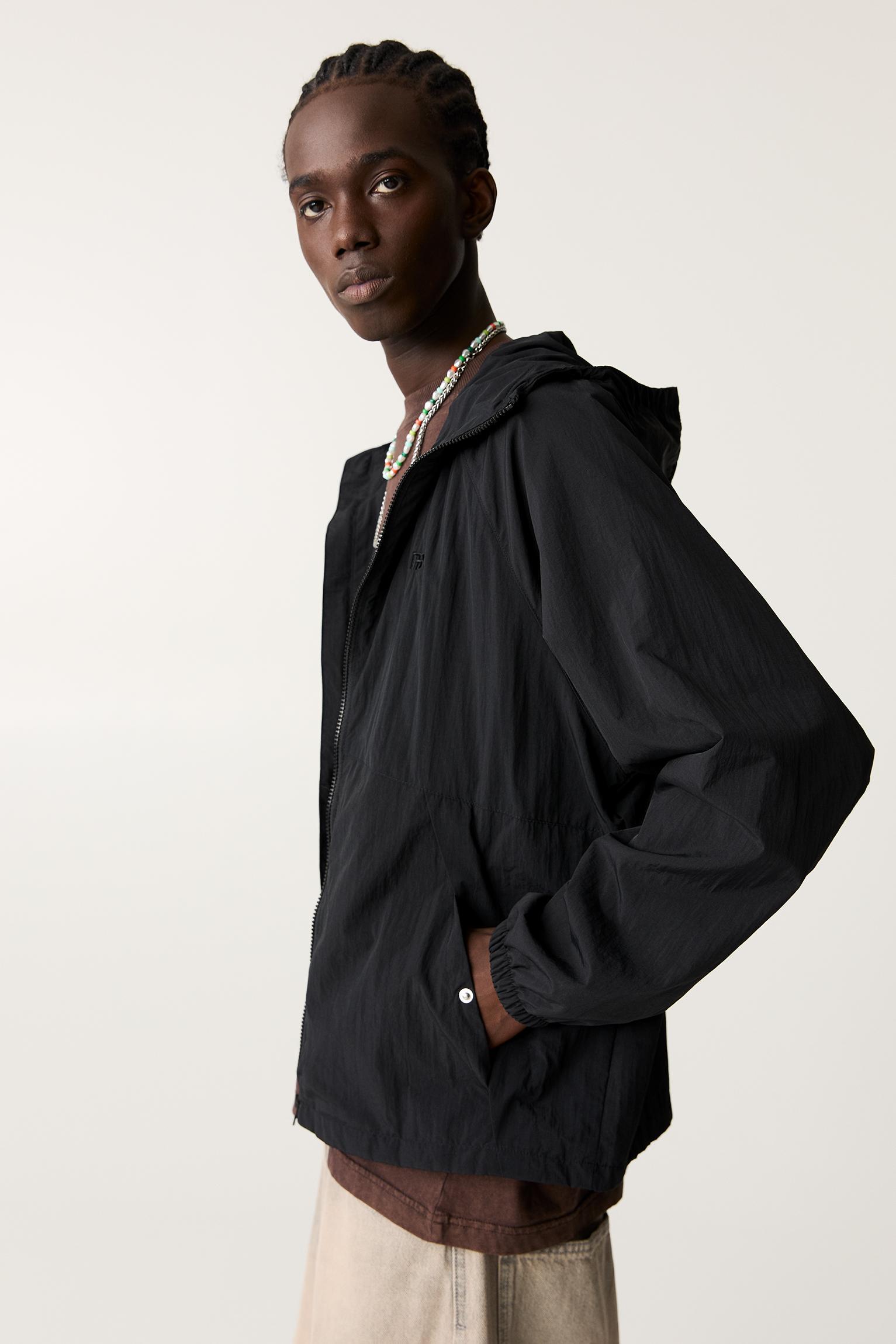 Lightweight color block raincoat Product Image