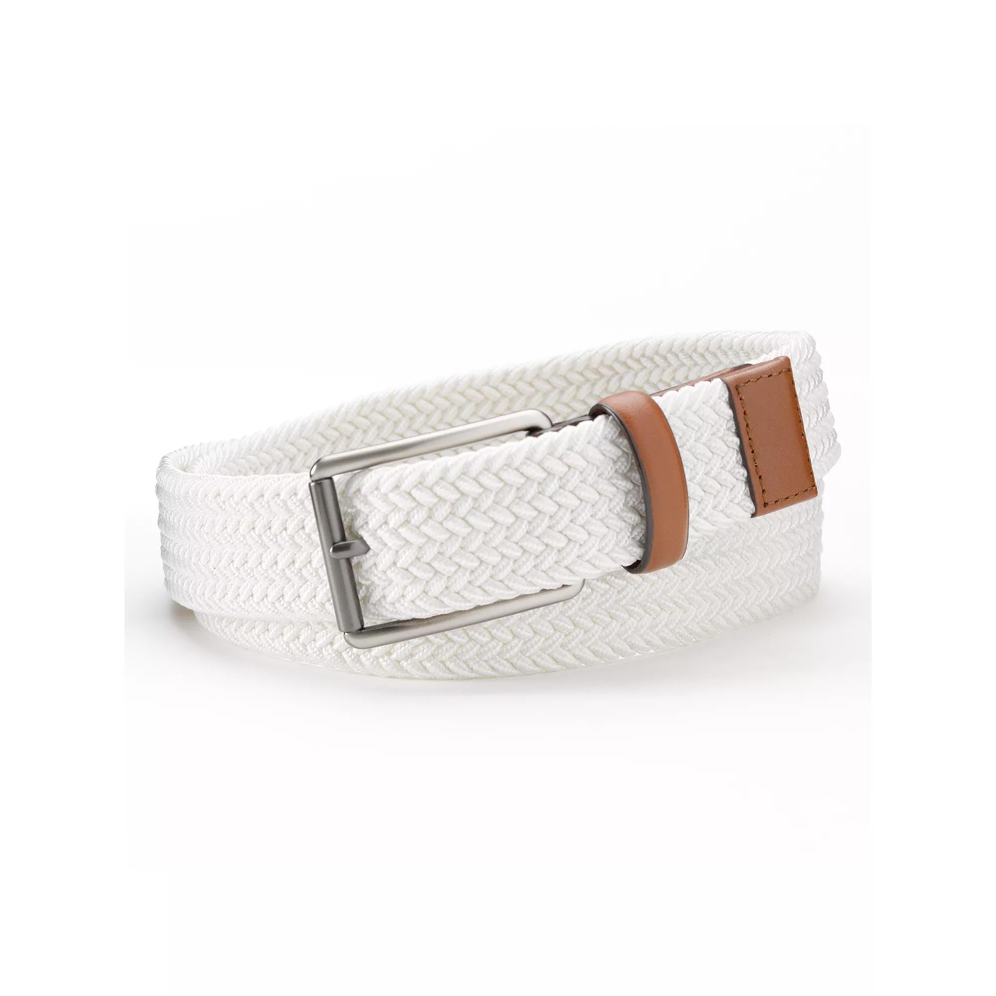 Men's Grand Slam Braided Stretch Golf Belt, Size: 44, White Product Image