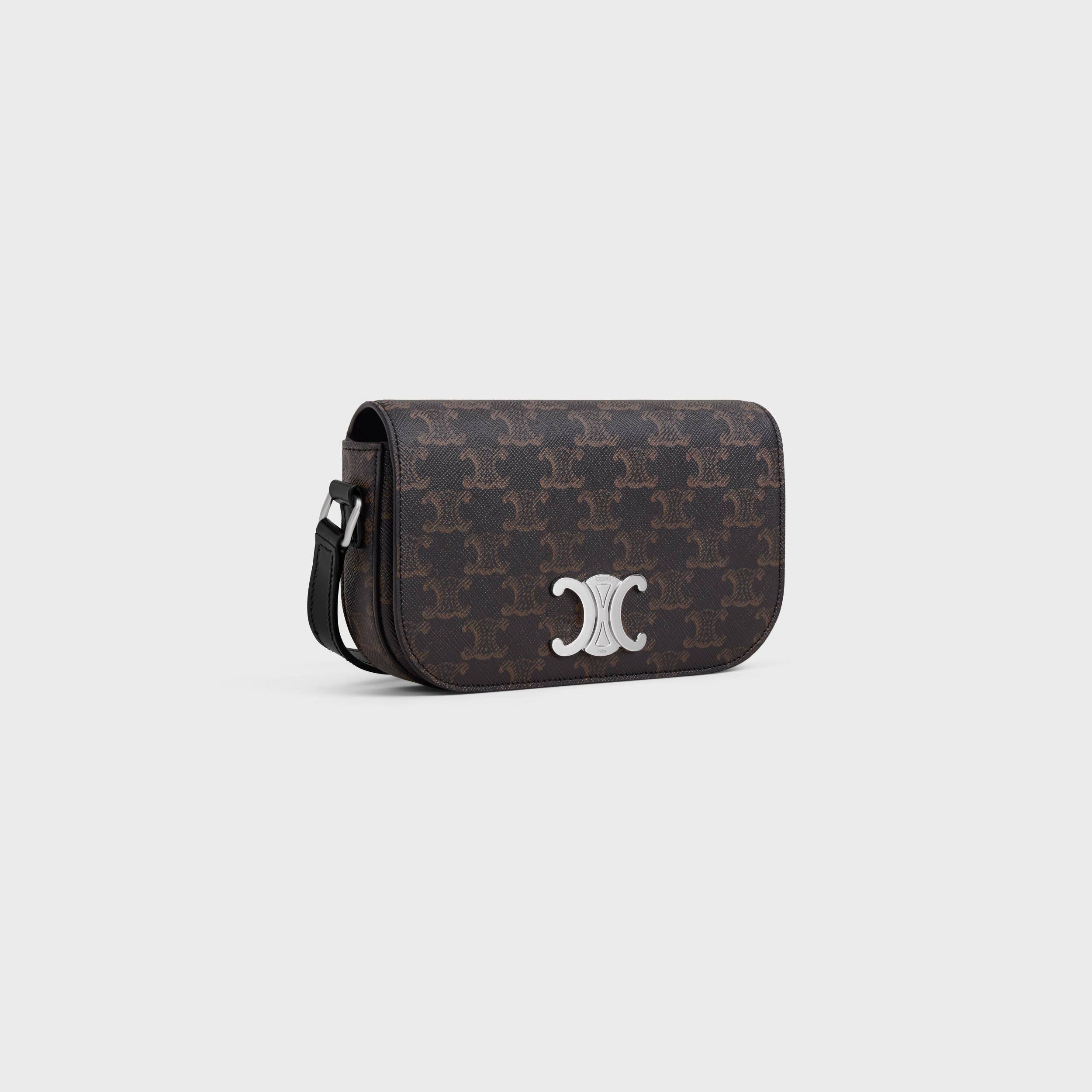 SMALL CROSSBODY BAG TRIOMPHE IN TRIOMPHE CANVAS AND CALFSKIN Product Image
