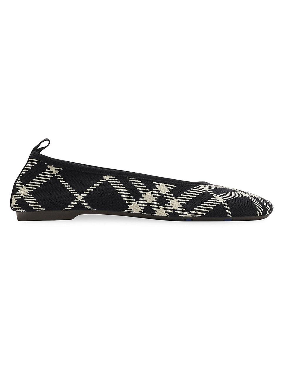 burberry Baby Check Knit Ballerina Flat Product Image