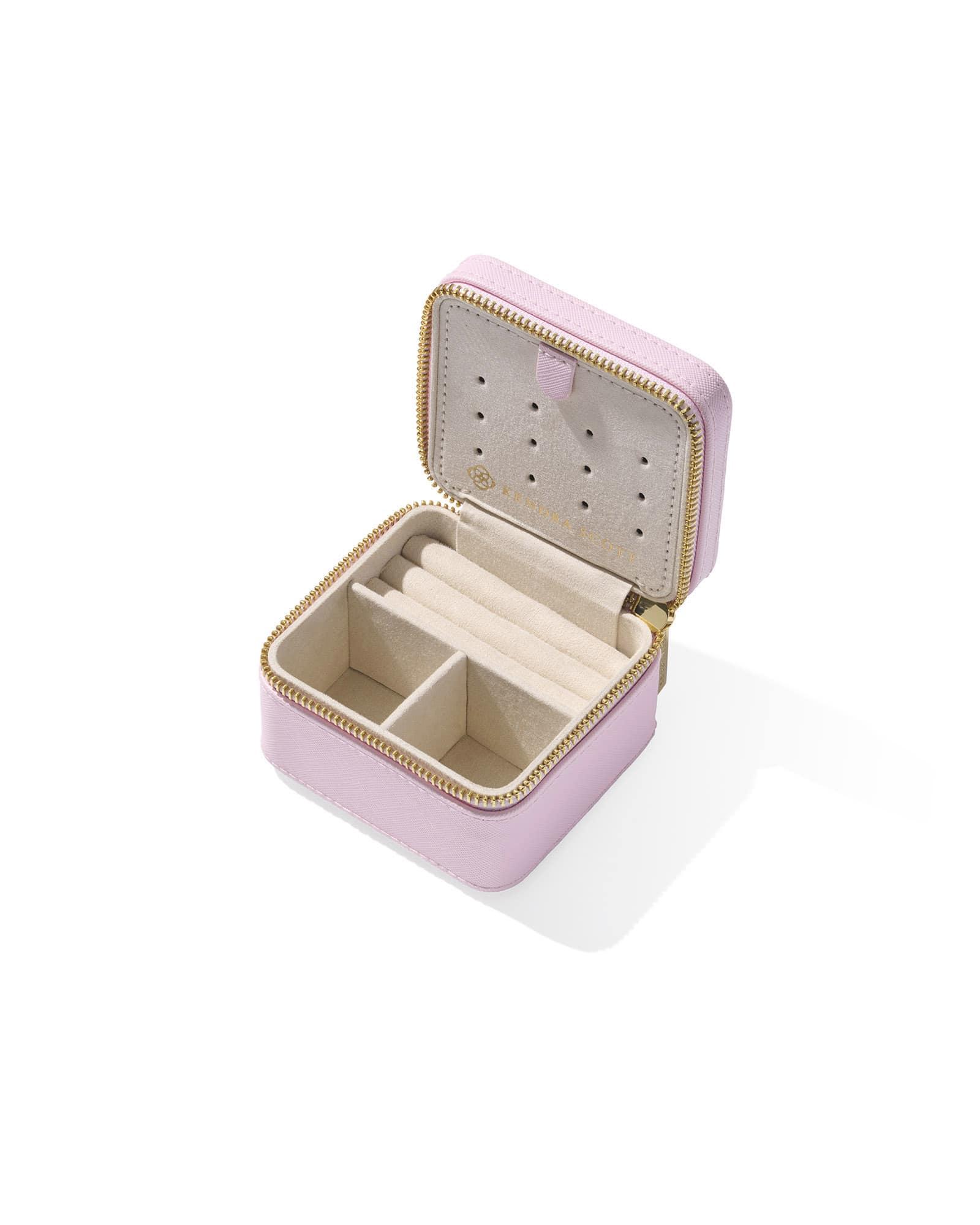 Small Travel Jewelry Case in Pink Product Image
