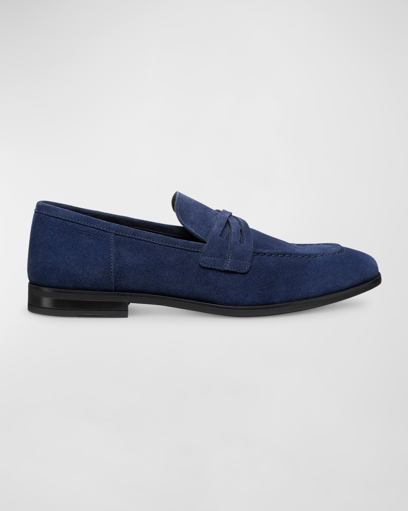 Mens Premiere Party Crystal-Embellished Suede Loafers Product Image