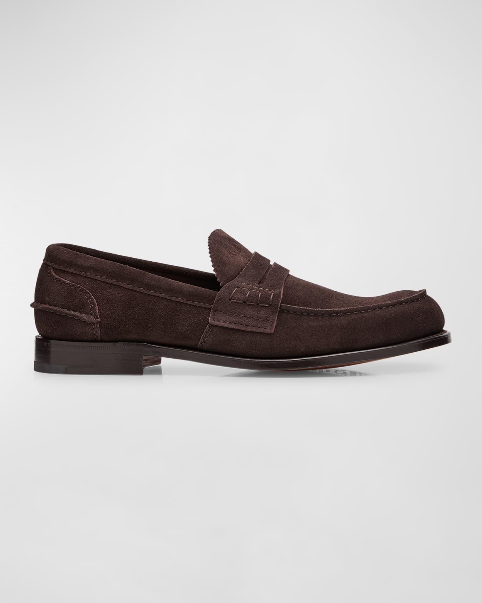 Men's Pembrey Suede Penny Loafers Product Image