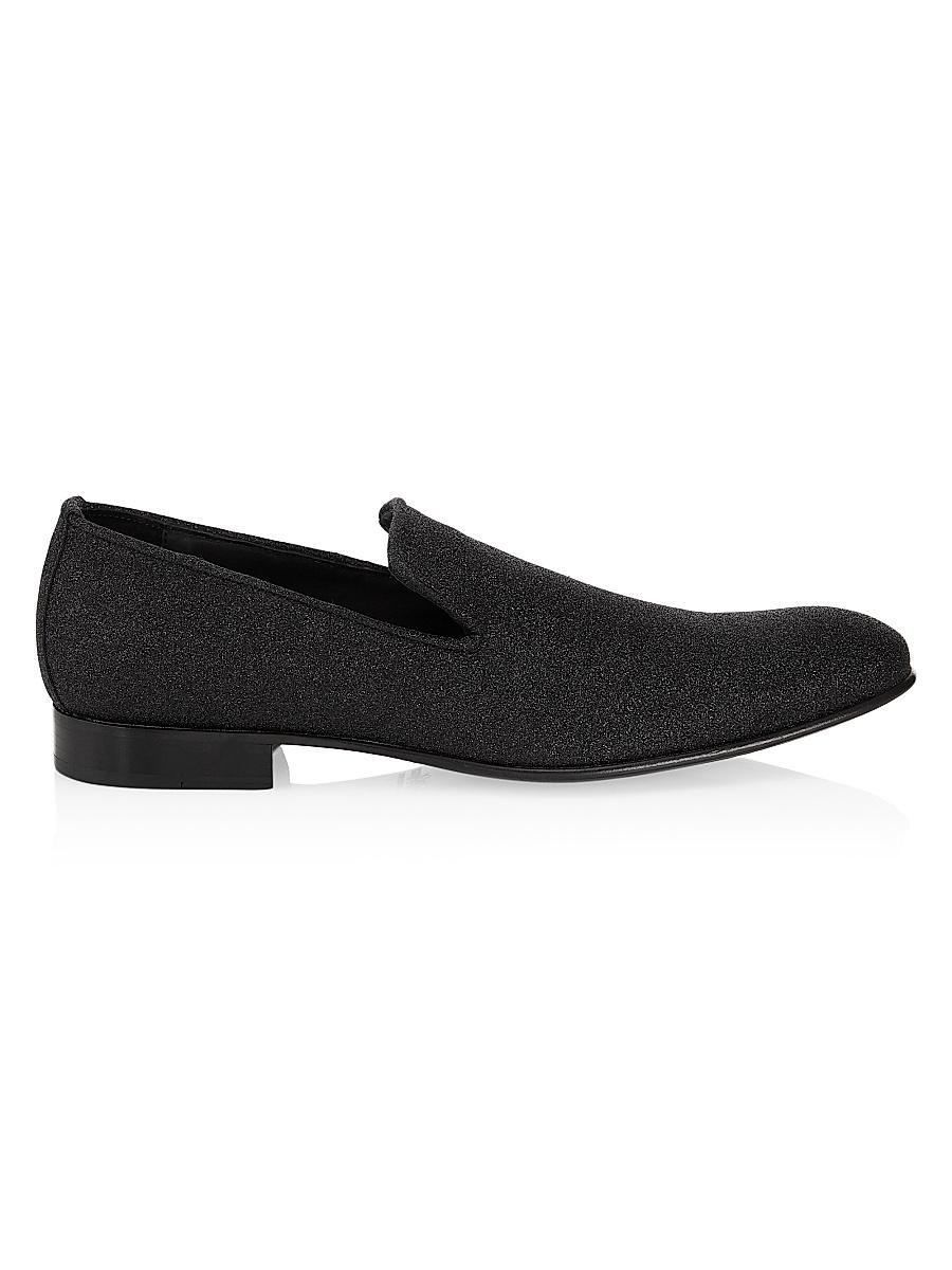 Mens COLLECTION Sparkle Leather Loafers Product Image