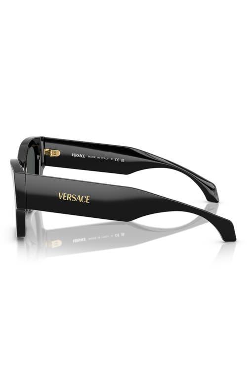VERSACE Ve4492u Square Logo-print Sunglasses In Black Product Image
